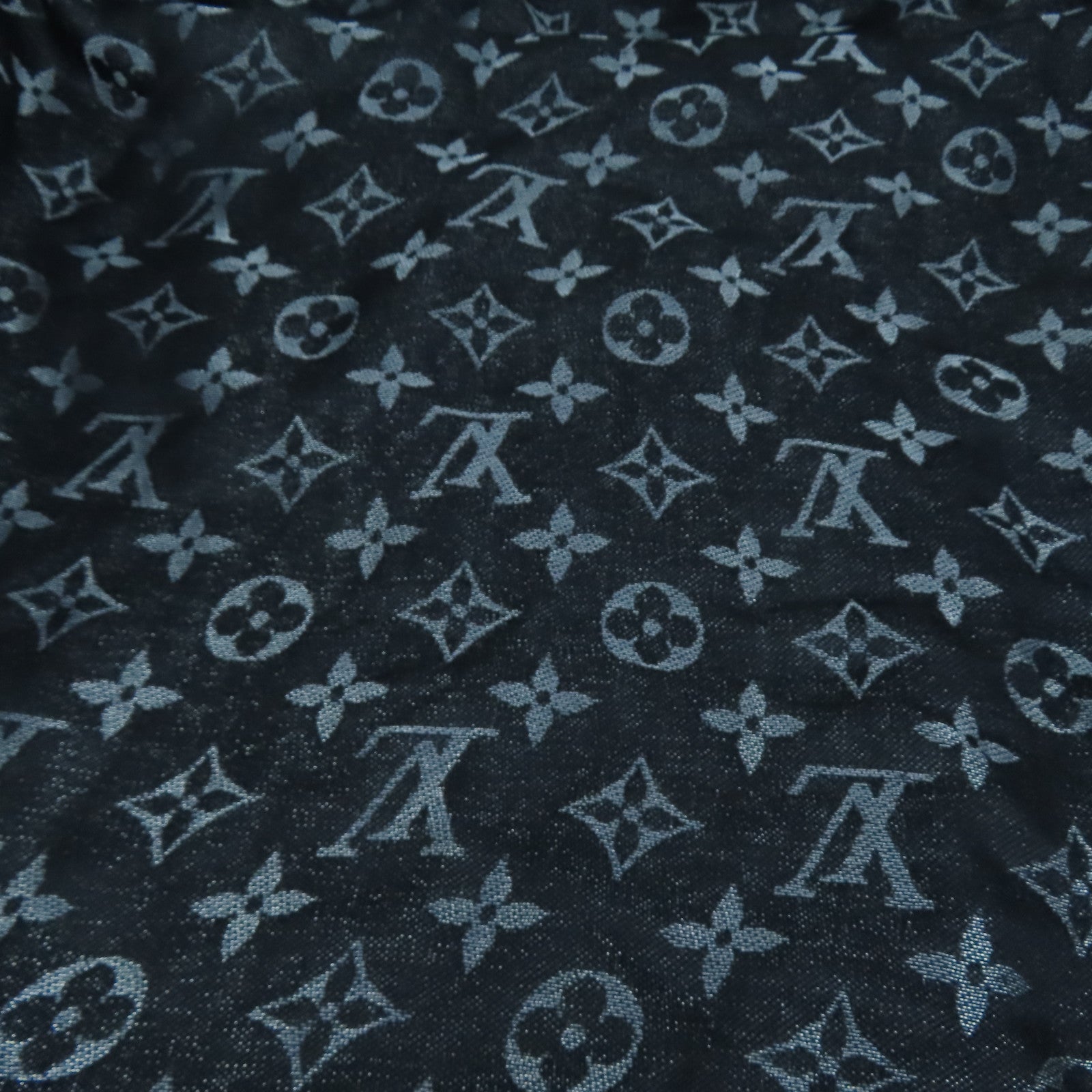 LOUIS VUITTON 羊毛/丝质Scarf丝巾黑色