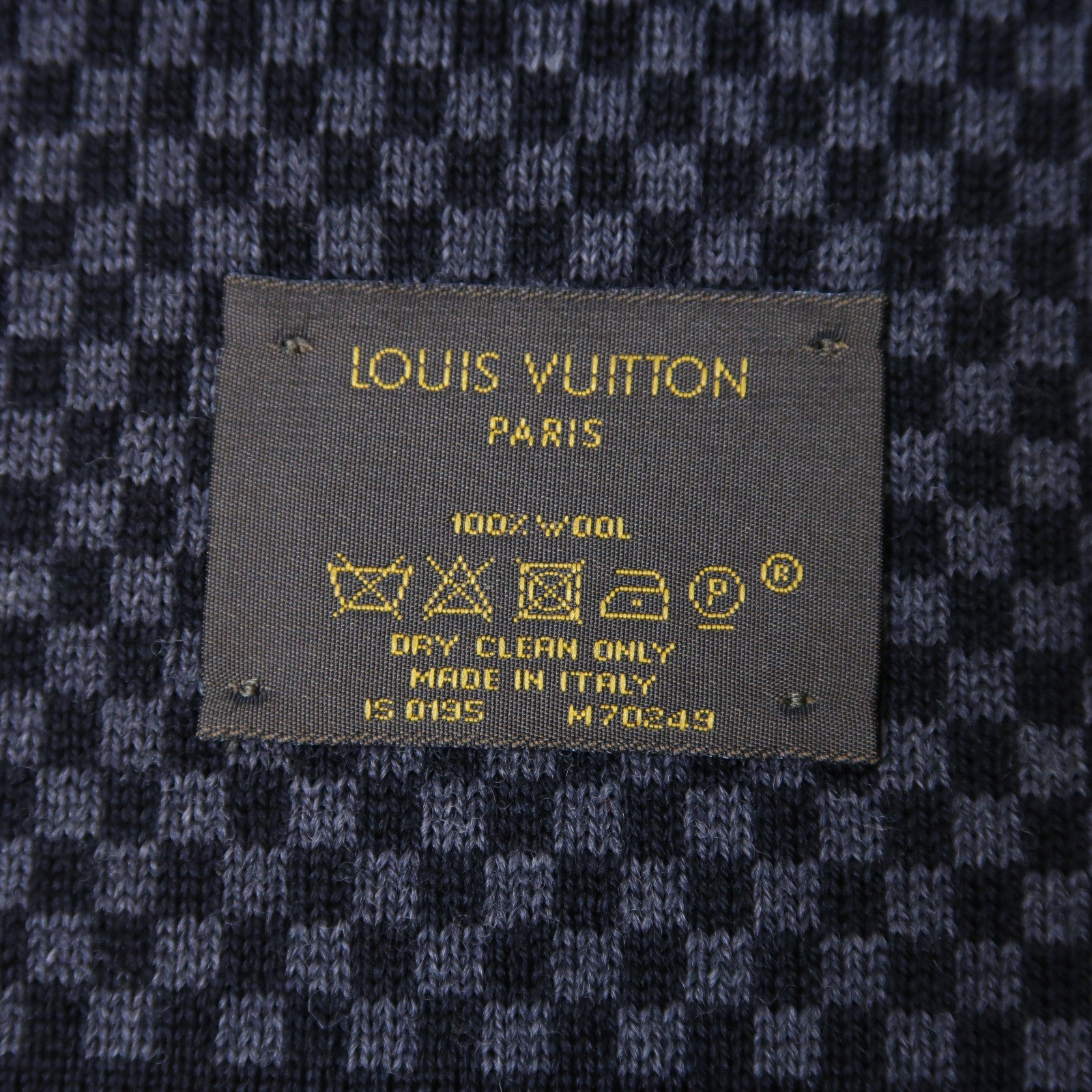 LOUIS VUITTON 羊絨Scarf圍巾黑色/紅色/藍色