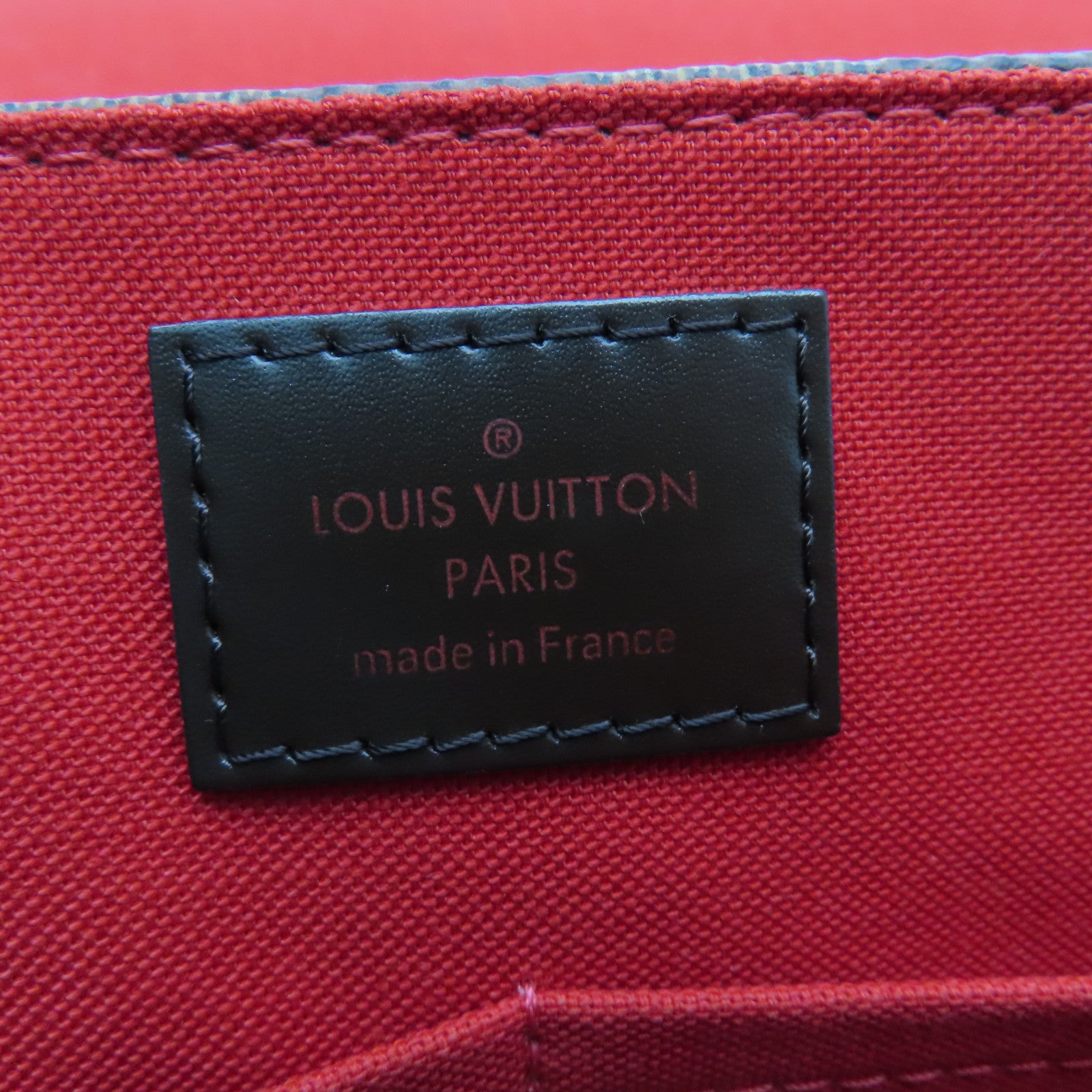 LOUIS VUITTON Damier Besace Rosebery Gold Buckle Shoulder Bag Brown