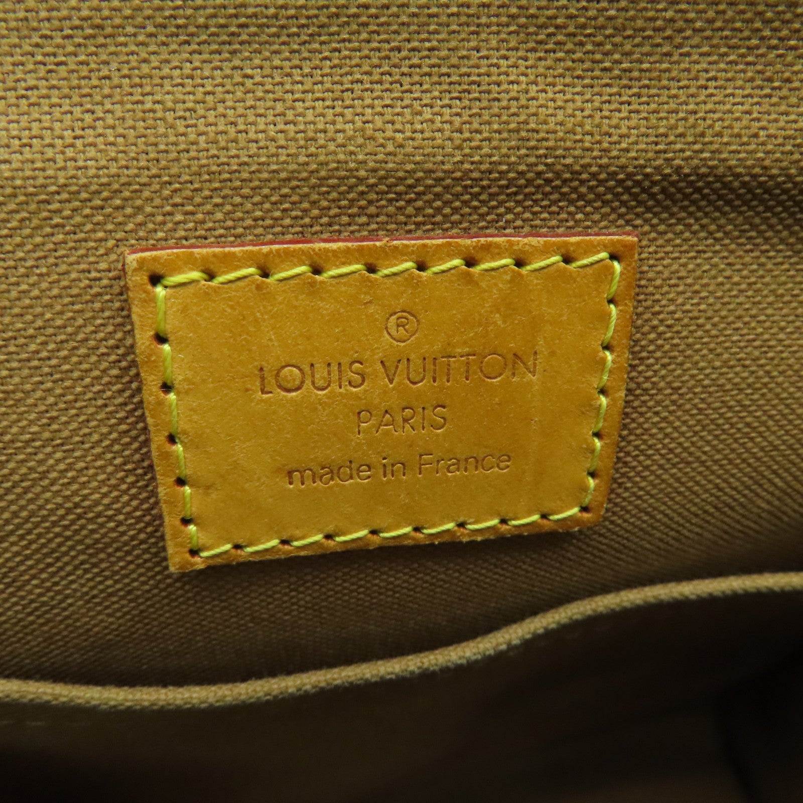 LOUIS VUITTON Monogram Popincourt金扣手挽袋棕色
