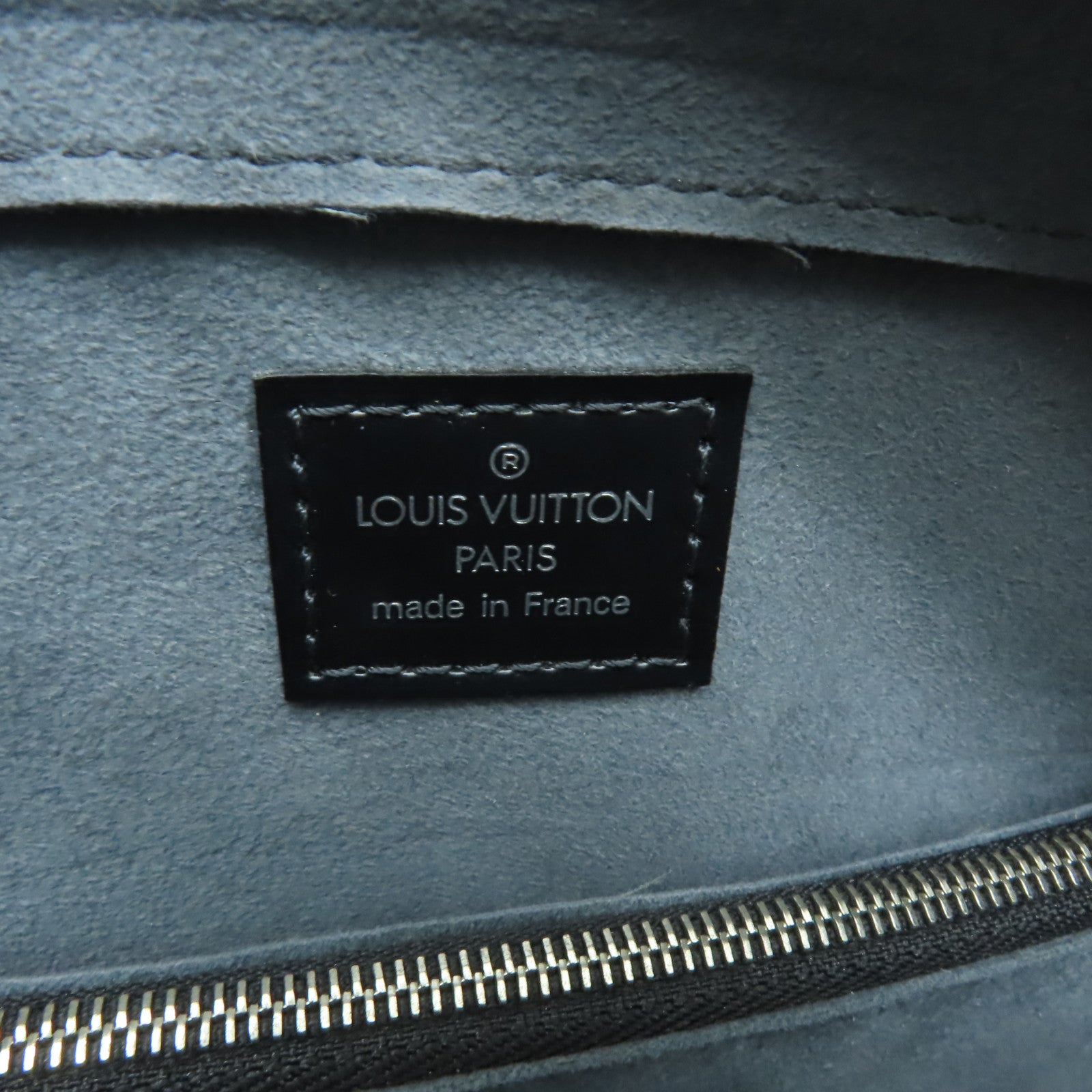 LOUIS VUITTON Epi Pont-Neuf銀扣手挽袋黑色