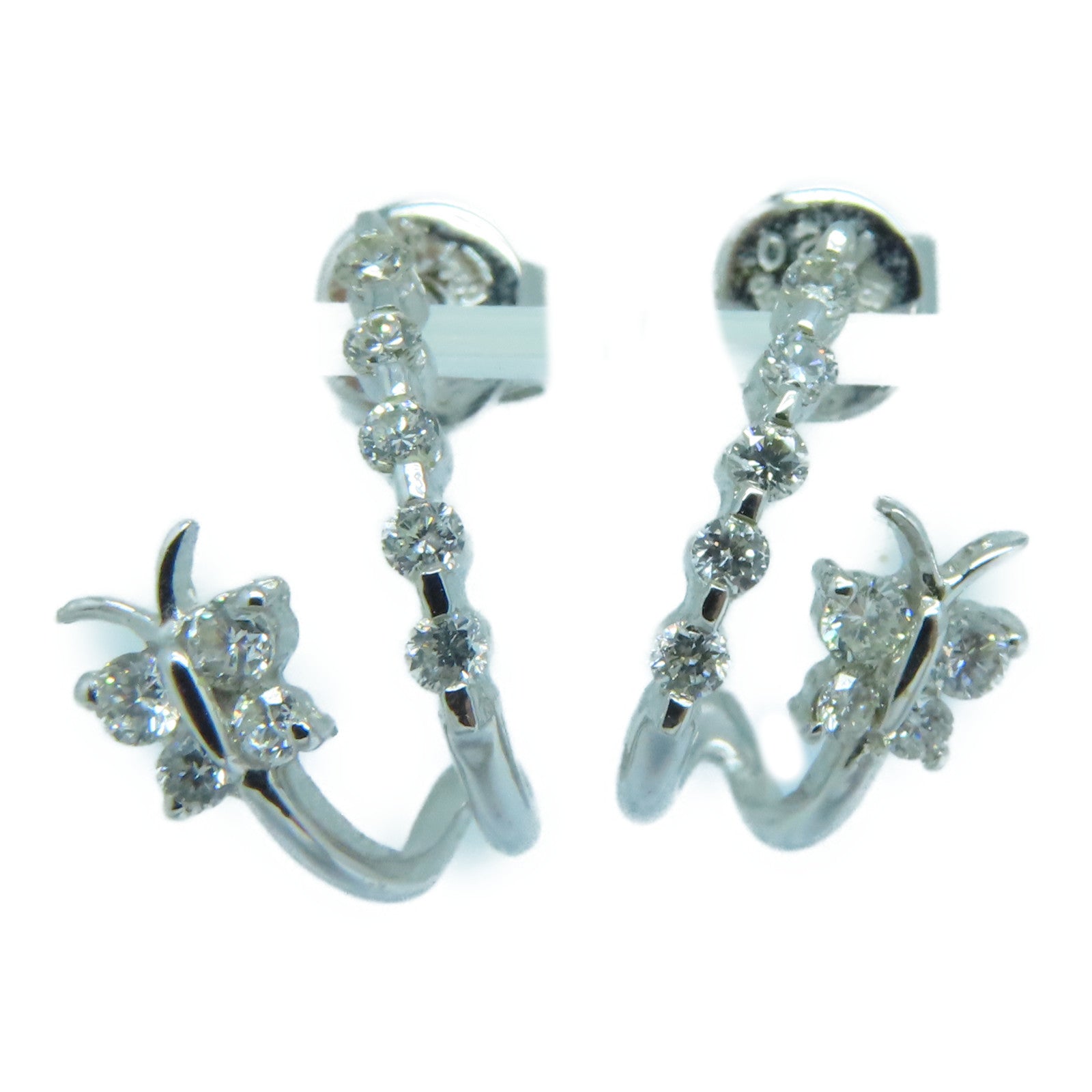 JEWELRY 18K White Gold Diamond Earrings 0.29ct Diamond Earrings