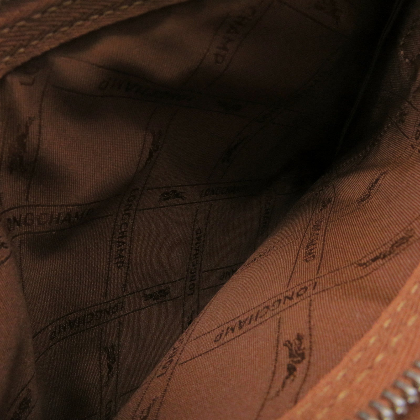 Longchamp 牛皮皮革Shoulder Bag肩背袋啡色