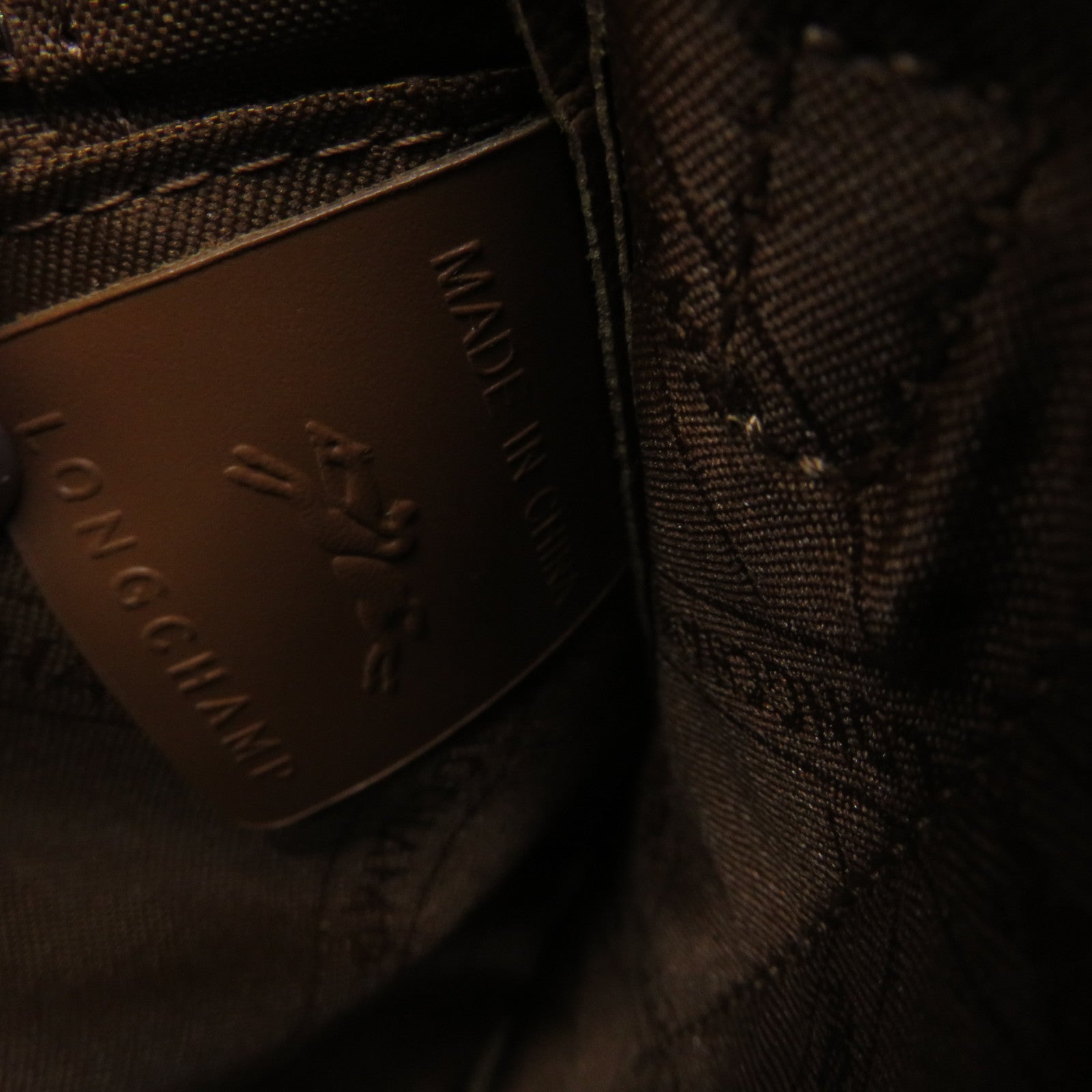 Longchamp 牛皮皮革Shoulder Bag肩背袋啡色