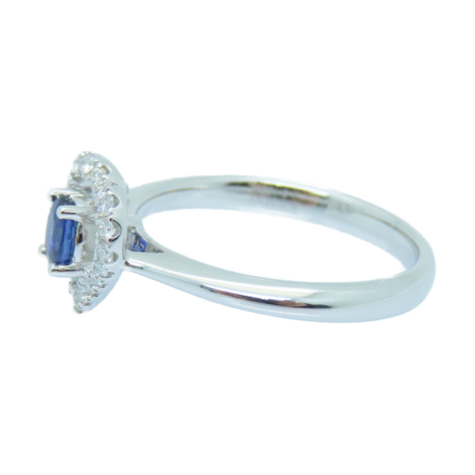 JEWELRY 18K White Gold Sapphire Ring Sapphire Ring US#5.75