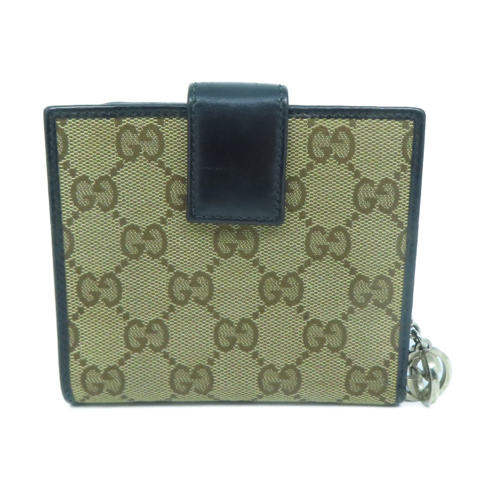 GUCCI 帆布Wallet银扣钱包啡色