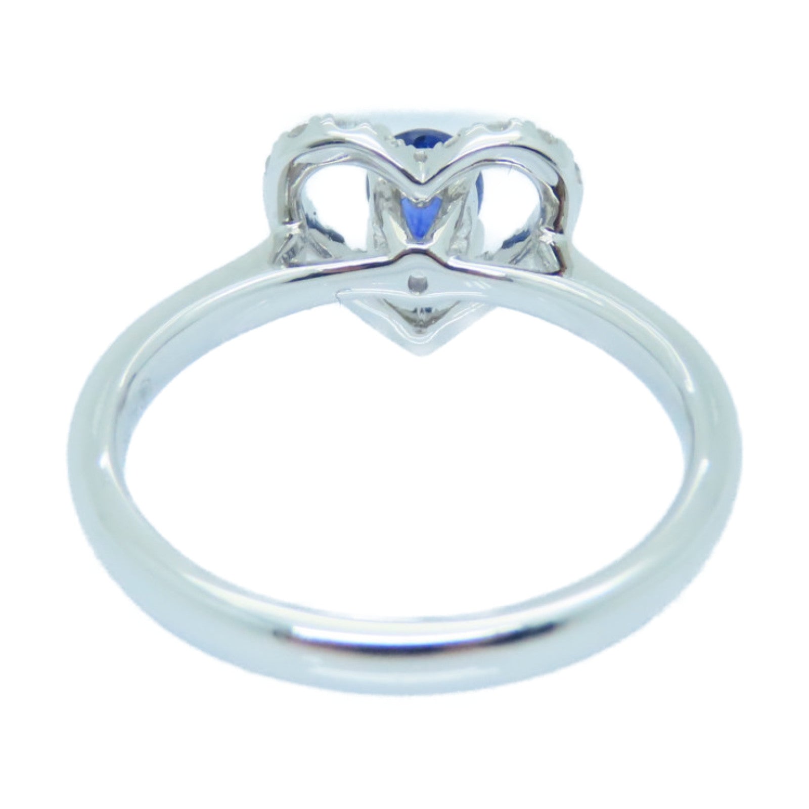 JEWELRY 18K White Gold Sapphire Ring Sapphire Ring US#5.75