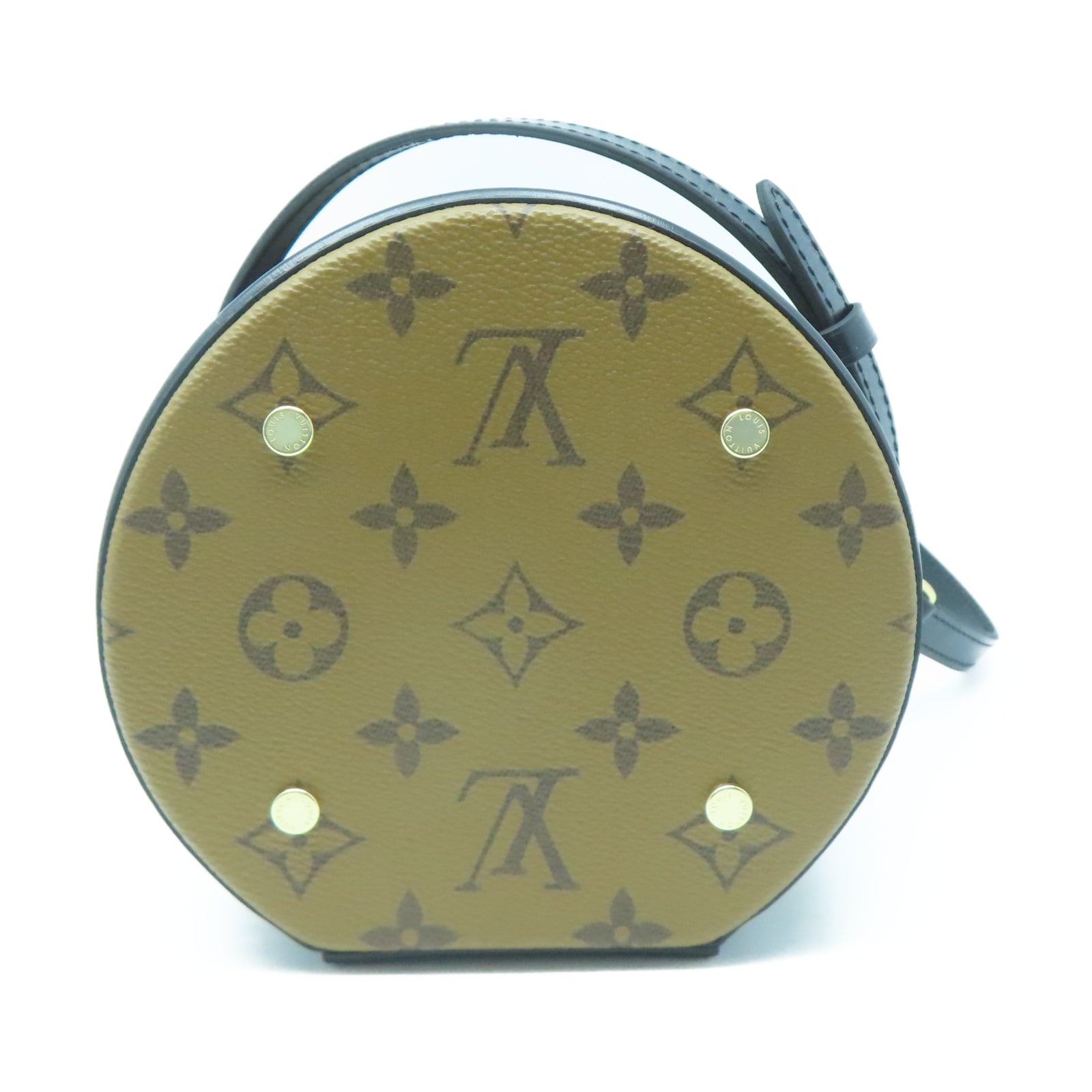 LOUIS VUITTON 【激減優惠】Monogram Reverse Cannes金扣手挽肩背兩用袋棕色