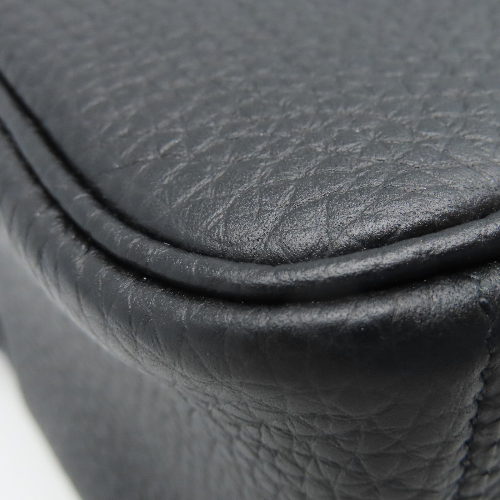 HERMES Taurillon Clemence皮革Mini Lindy銀扣手挽肩背兩用袋黑色