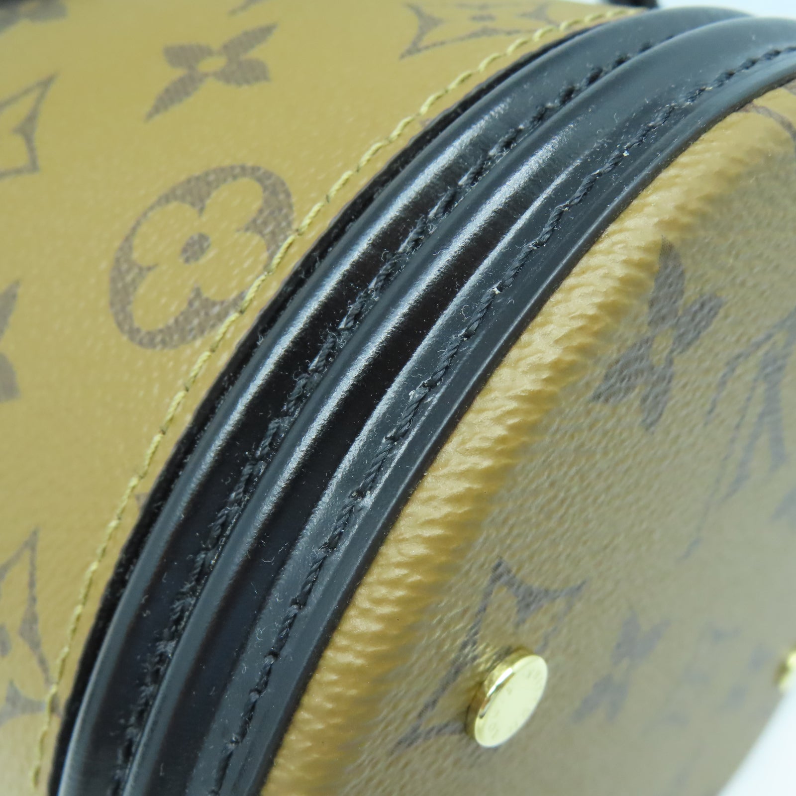 LOUIS VUITTON 【激減優惠】Monogram Reverse Cannes金扣手挽肩背兩用袋棕色