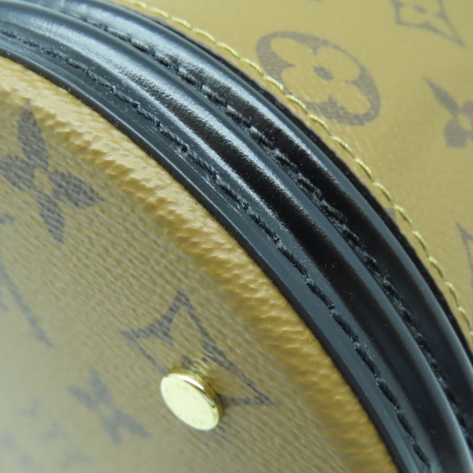 LOUIS VUITTON 【激減優惠】Monogram Reverse Cannes金扣手挽肩背兩用袋棕色