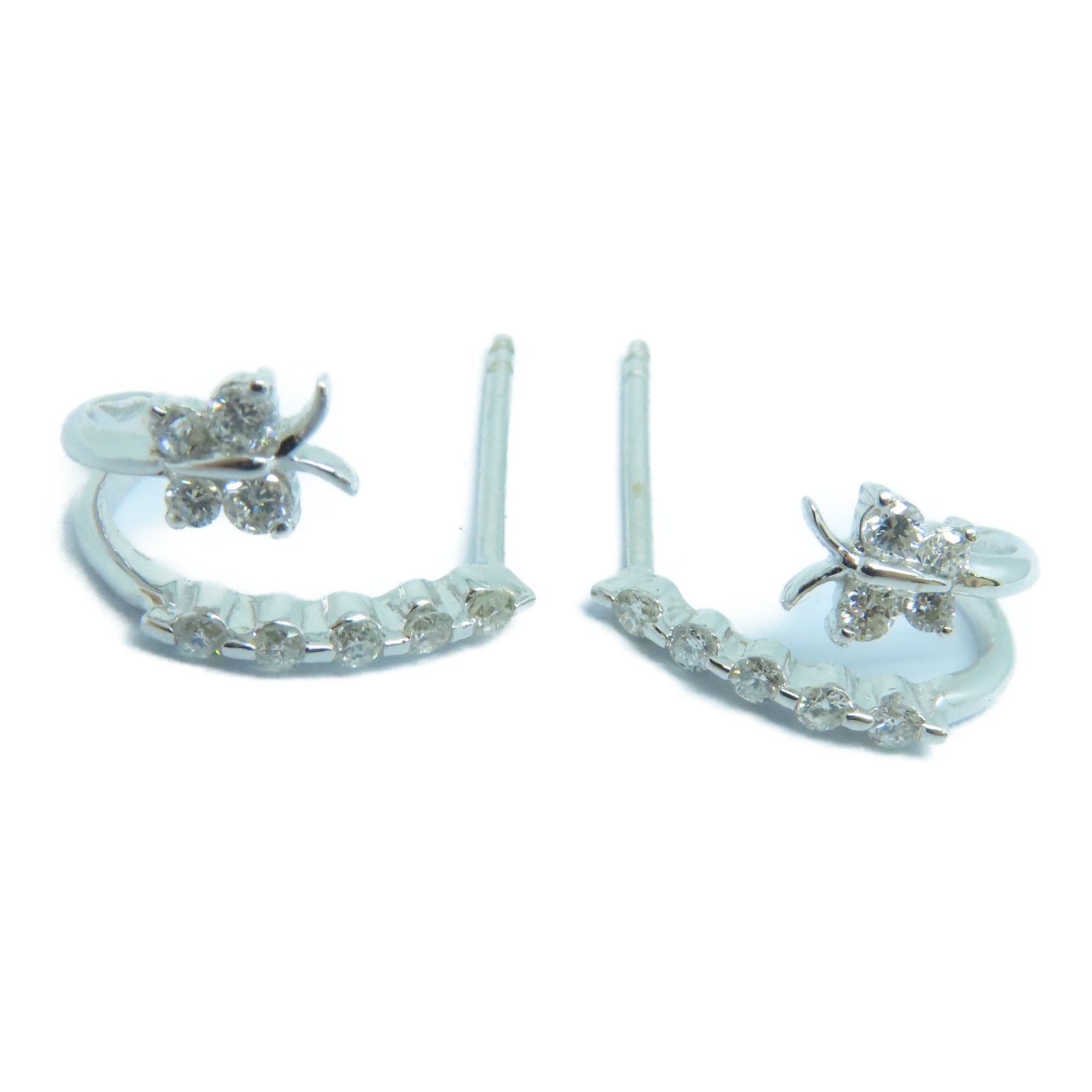 JEWELRY 18K White Gold Diamond Earrings 0.29ct Diamond Earrings