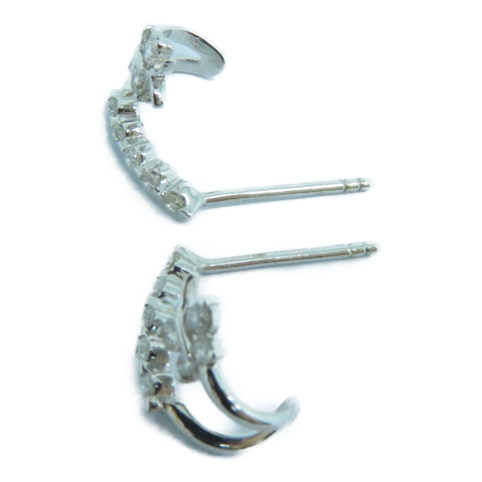 JEWELRY 18K White Gold Diamond Earrings 0.29ct Diamond Earrings