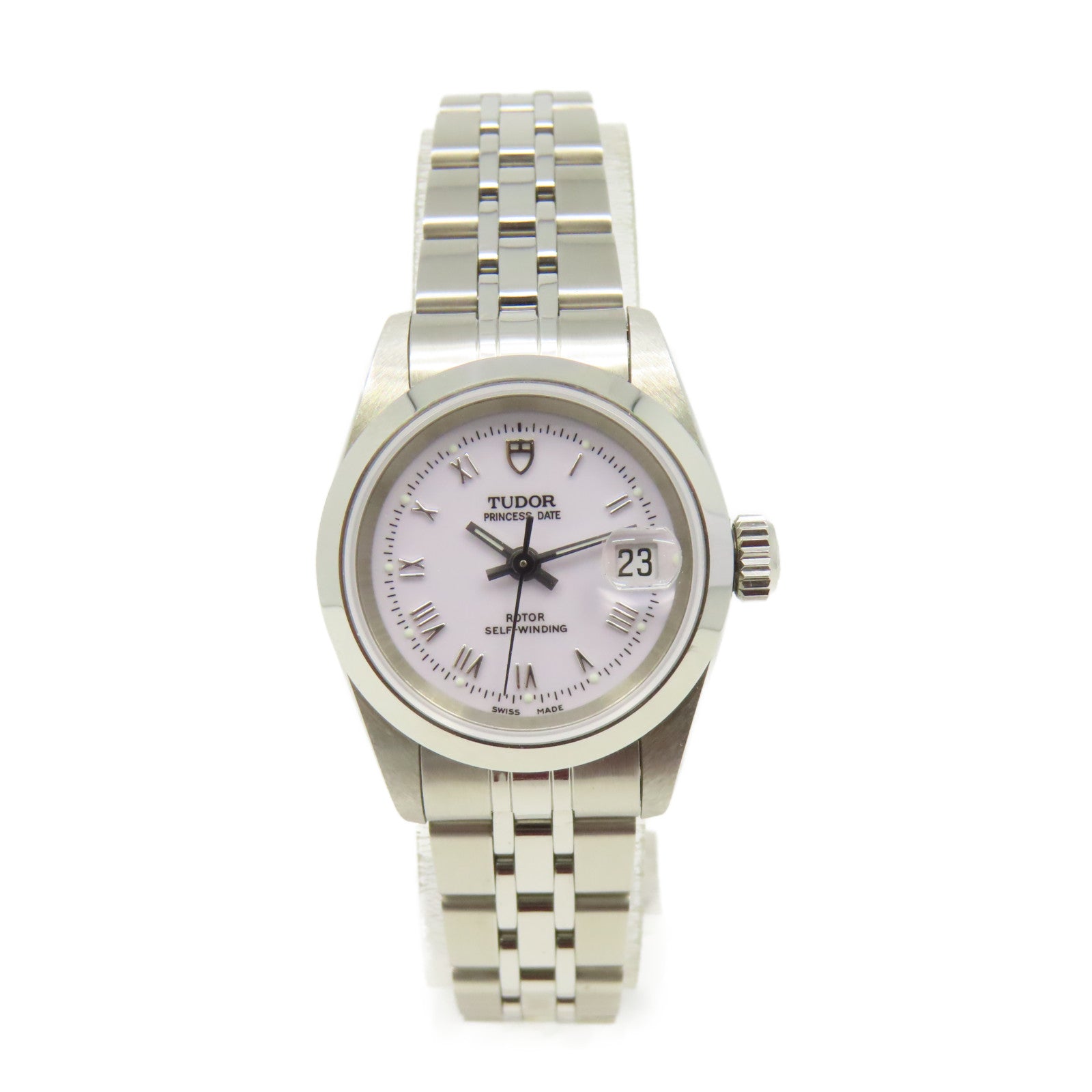 TUDOR Princess Date Watch不鏽鋼自動機芯手錶白色/銀色