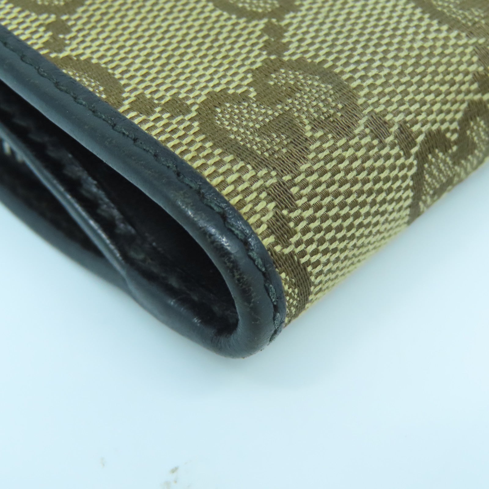GUCCI 帆布Wallet银扣钱包啡色