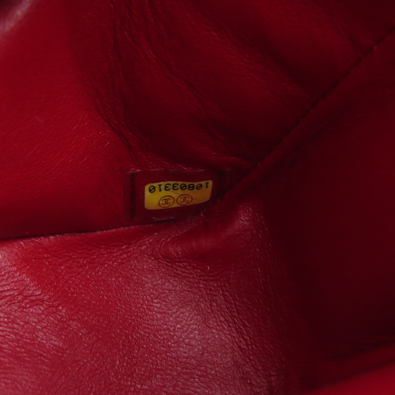 CHANEL 【激減優惠】菱格帆布Chain Shoulder Bag銀扣鏈帶肩背袋紅色
