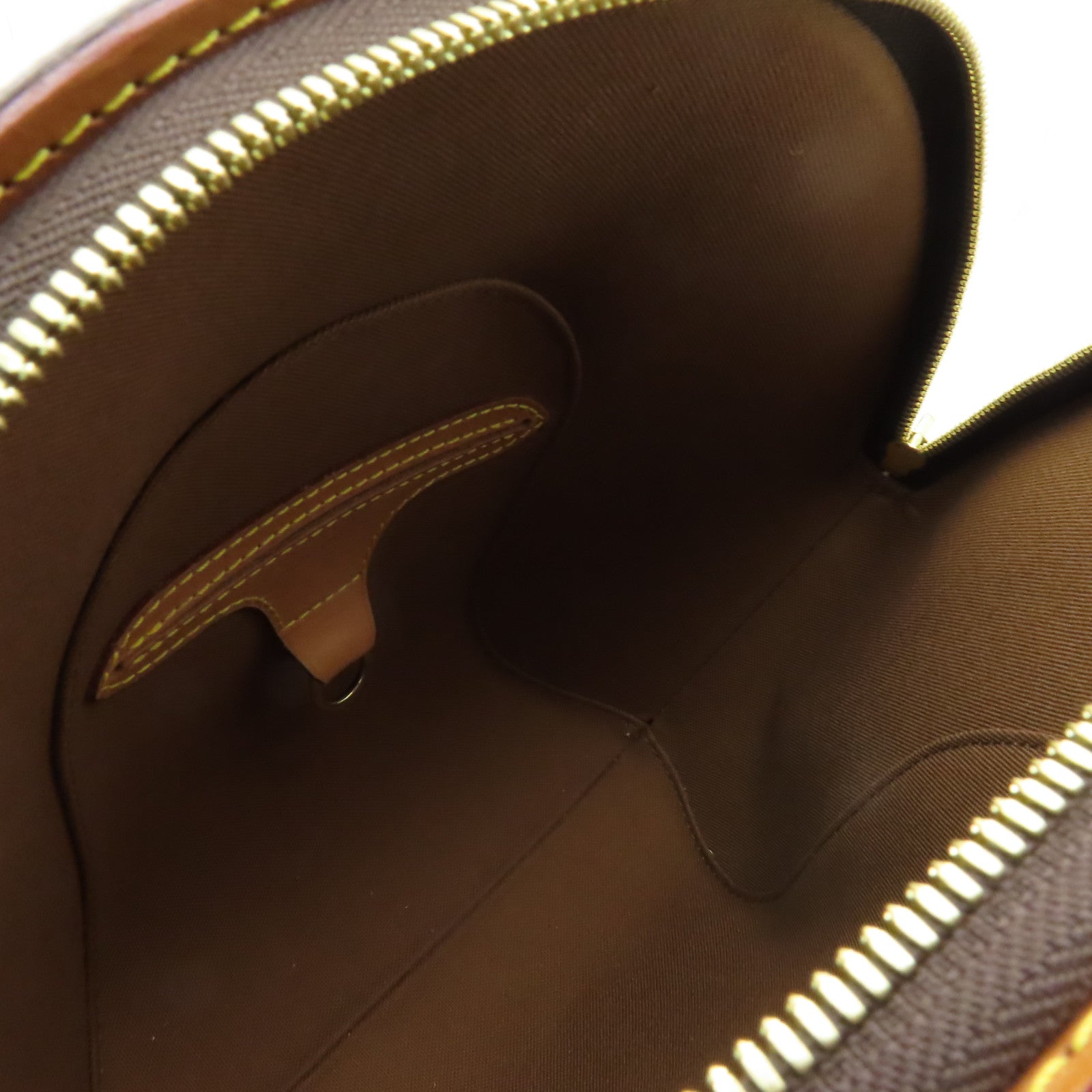 LOUIS VUITTON Monogram Elipse PM金扣手挽袋棕色