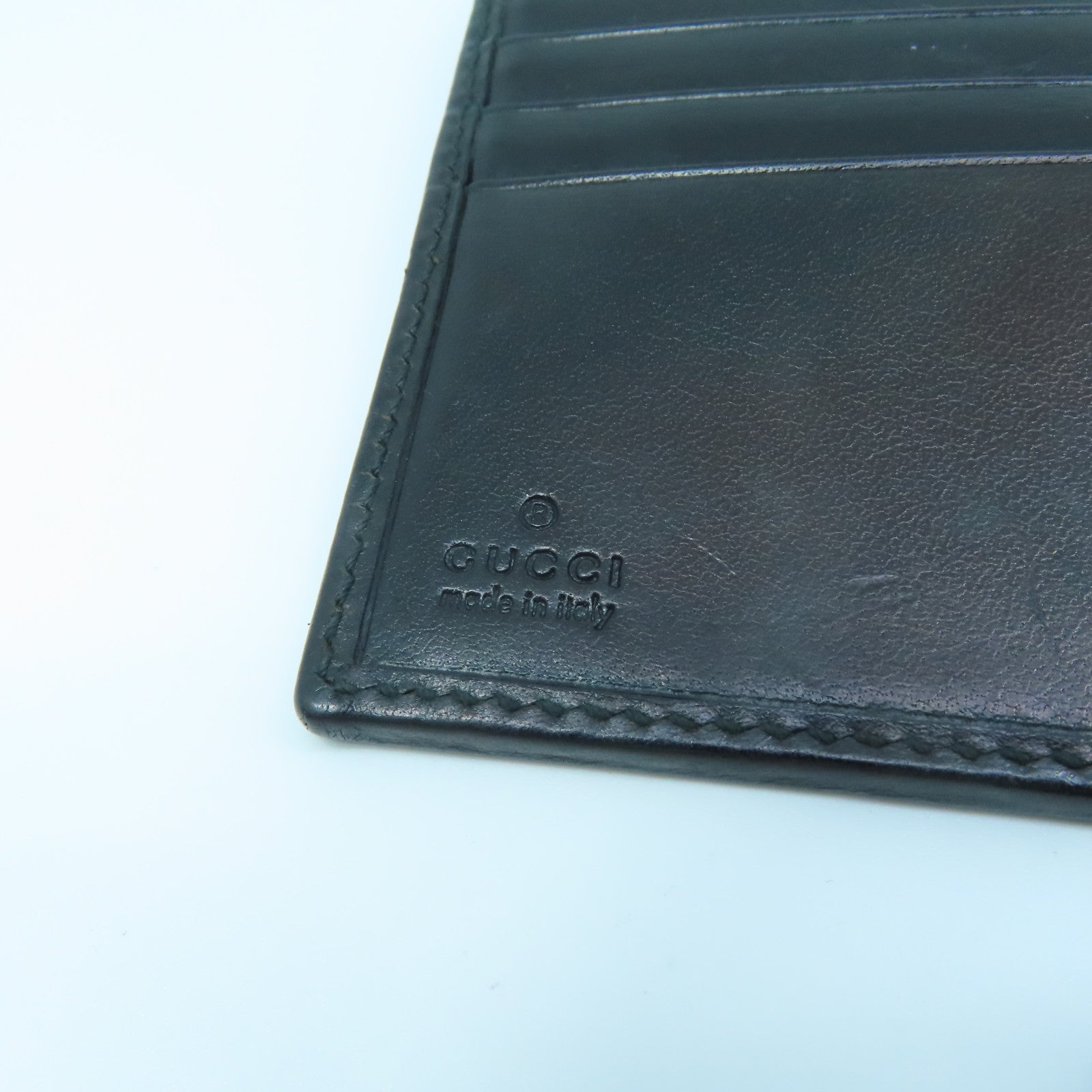 GUCCI 帆布Wallet银扣钱包啡色