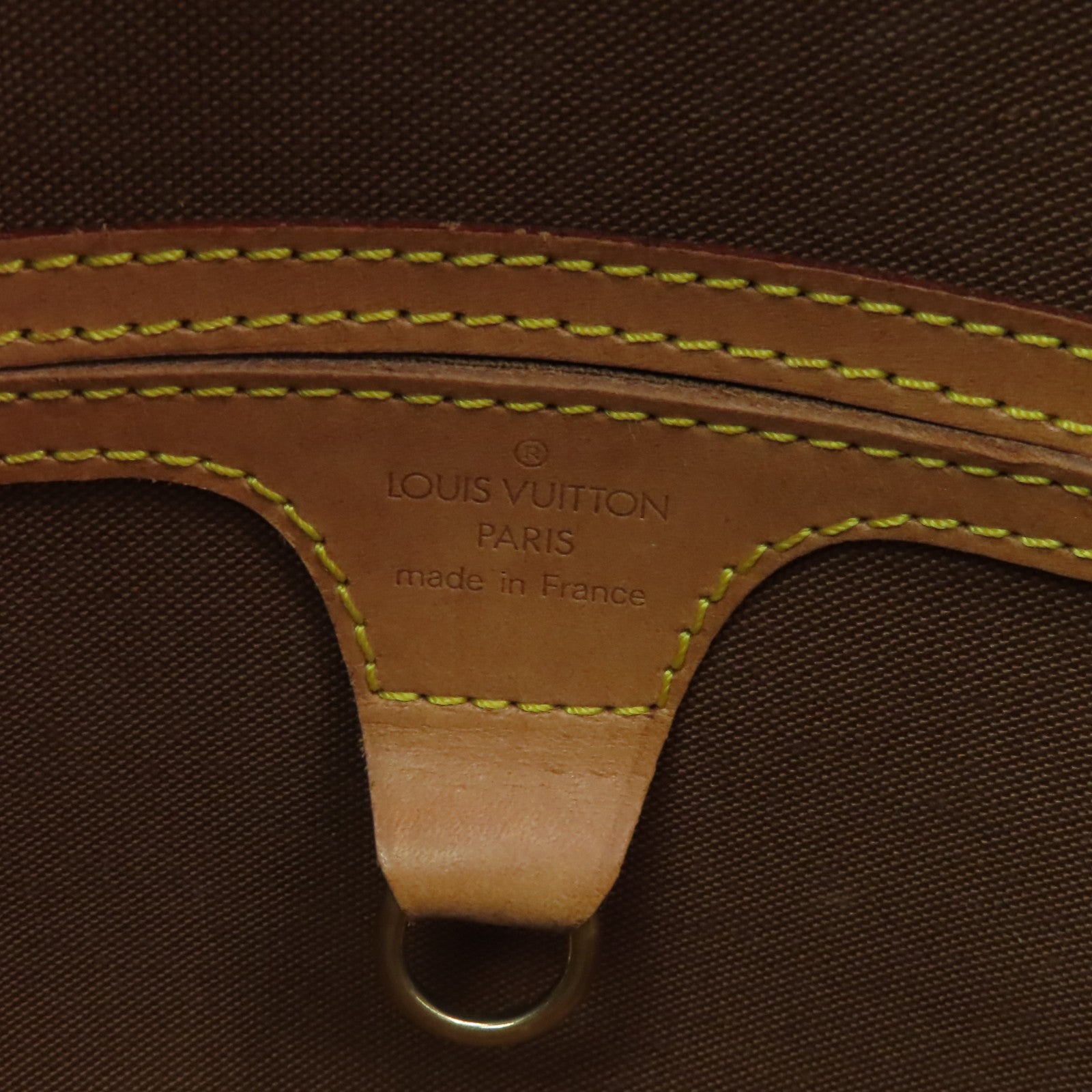 LOUIS VUITTON Monogram Elipse PM金扣手挽袋棕色