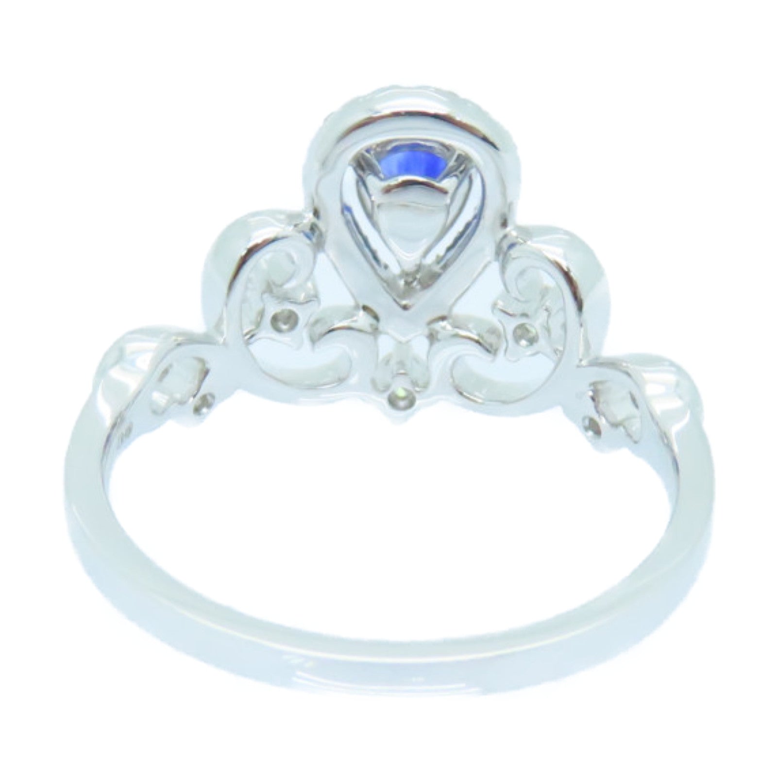 JEWELRY 【激減優惠】18K白金Sapphire Ring藍寶石戒指US#5.5