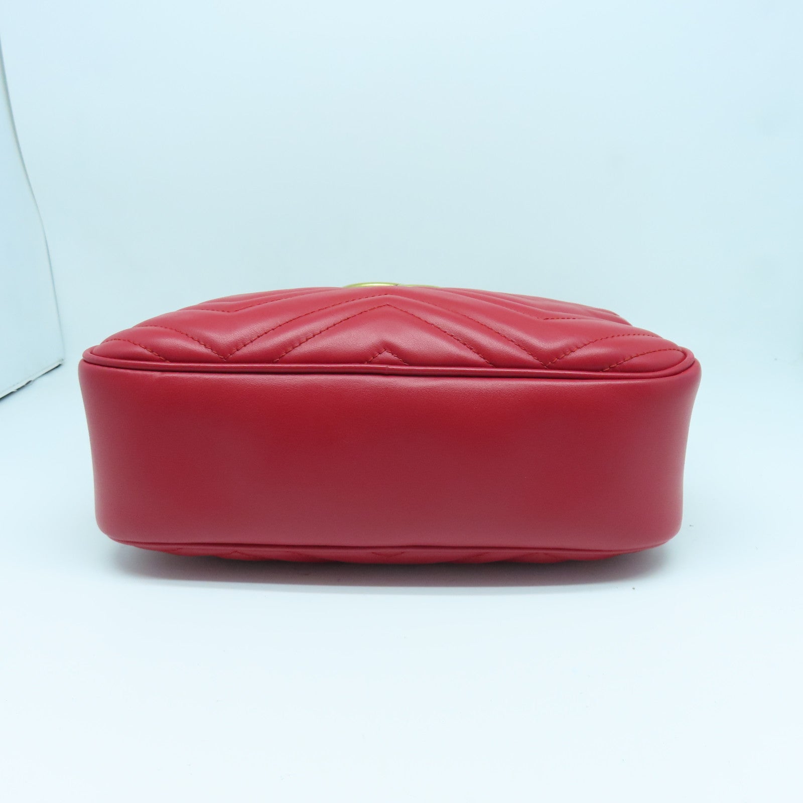 GUCCI 牛皮皮革Shoulder Bag金扣肩背袋红色
