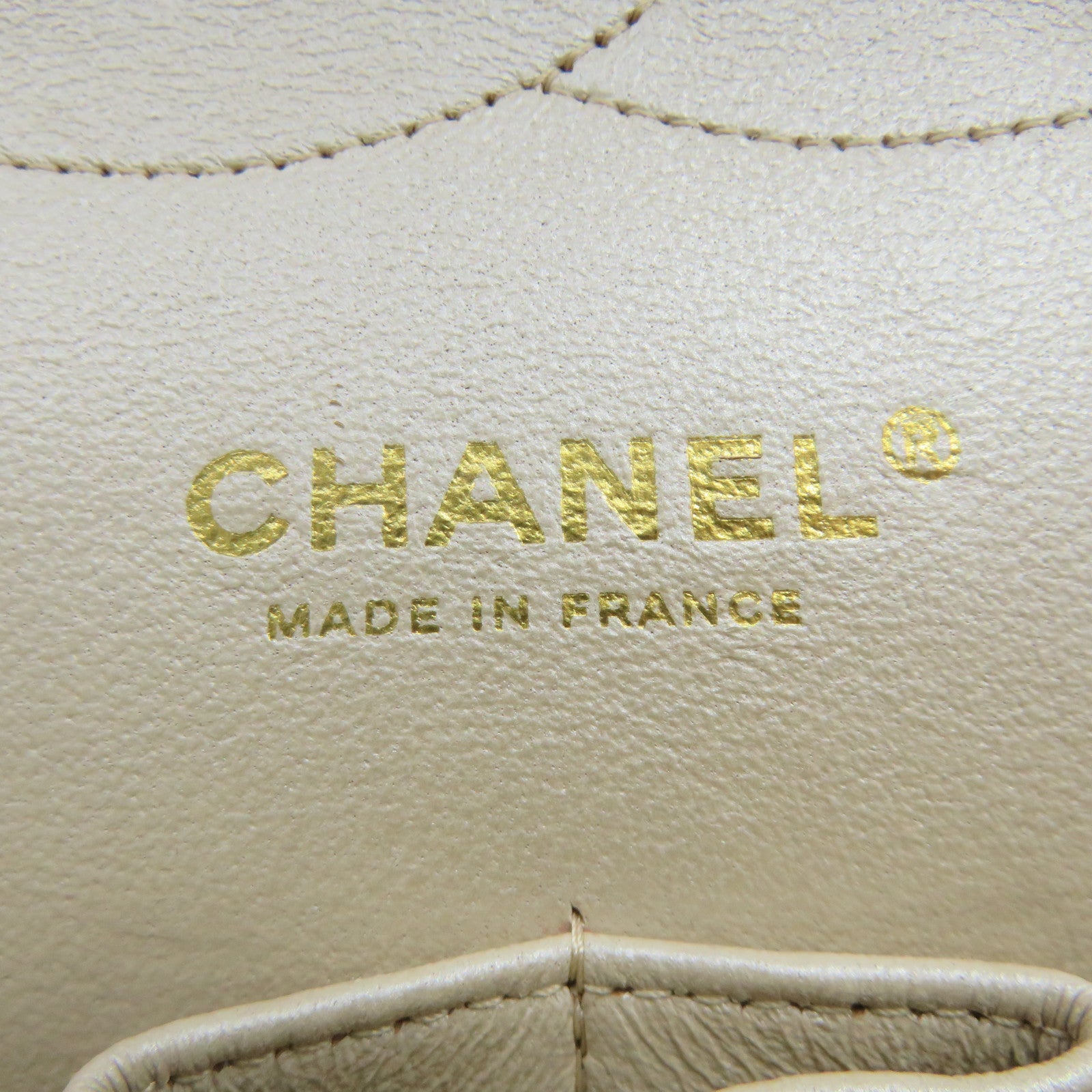 CHANEL 【激減優惠】菱格羊皮皮革Jumbo Chain Shoulder Bag金扣鏈帶肩背袋金色