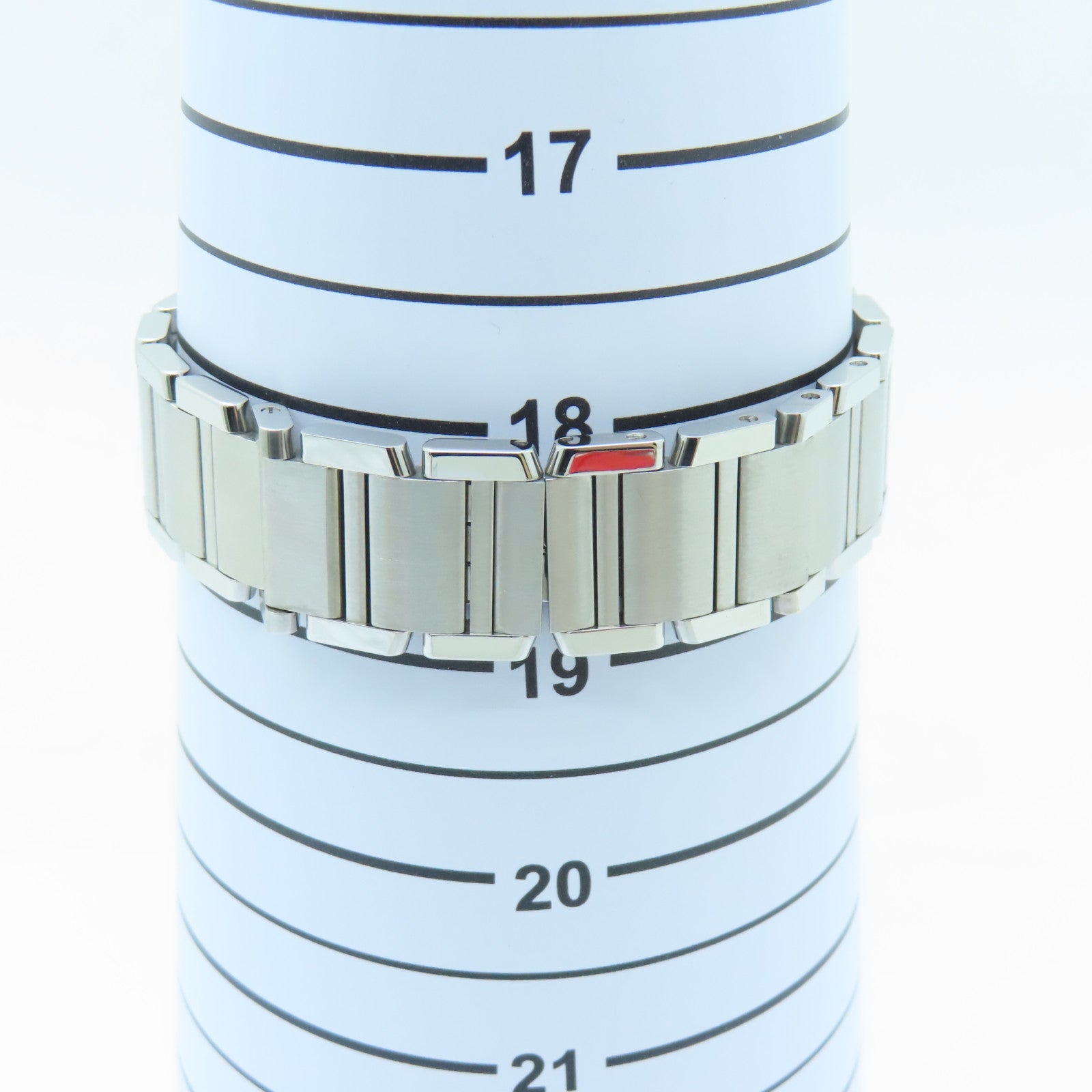 CARTIER Tank Francaise Stainless Steel Watch Quartz Movement White