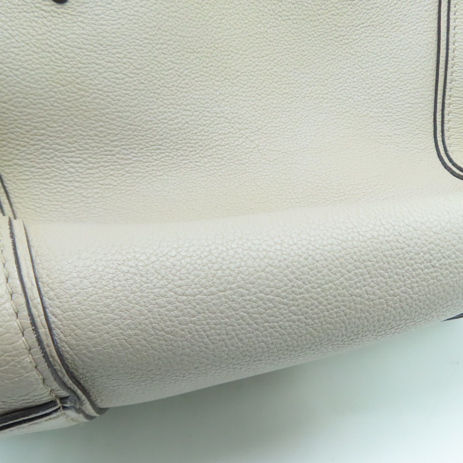 LOUIS VUITTON [Sharp Discount] Cowhide Leather Soft Lockit Silver Buckle Handle Shoulder Back Dual-purpose Bag Gray Brown