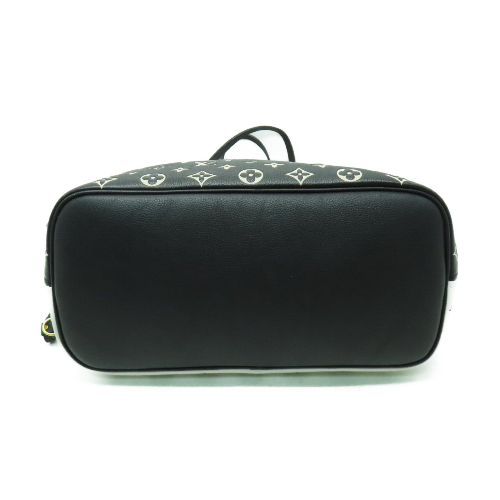 LOUIS VUITTON Monogram Empreinte Neverfull MM金扣手挽袋黒色/白色/粉紅色