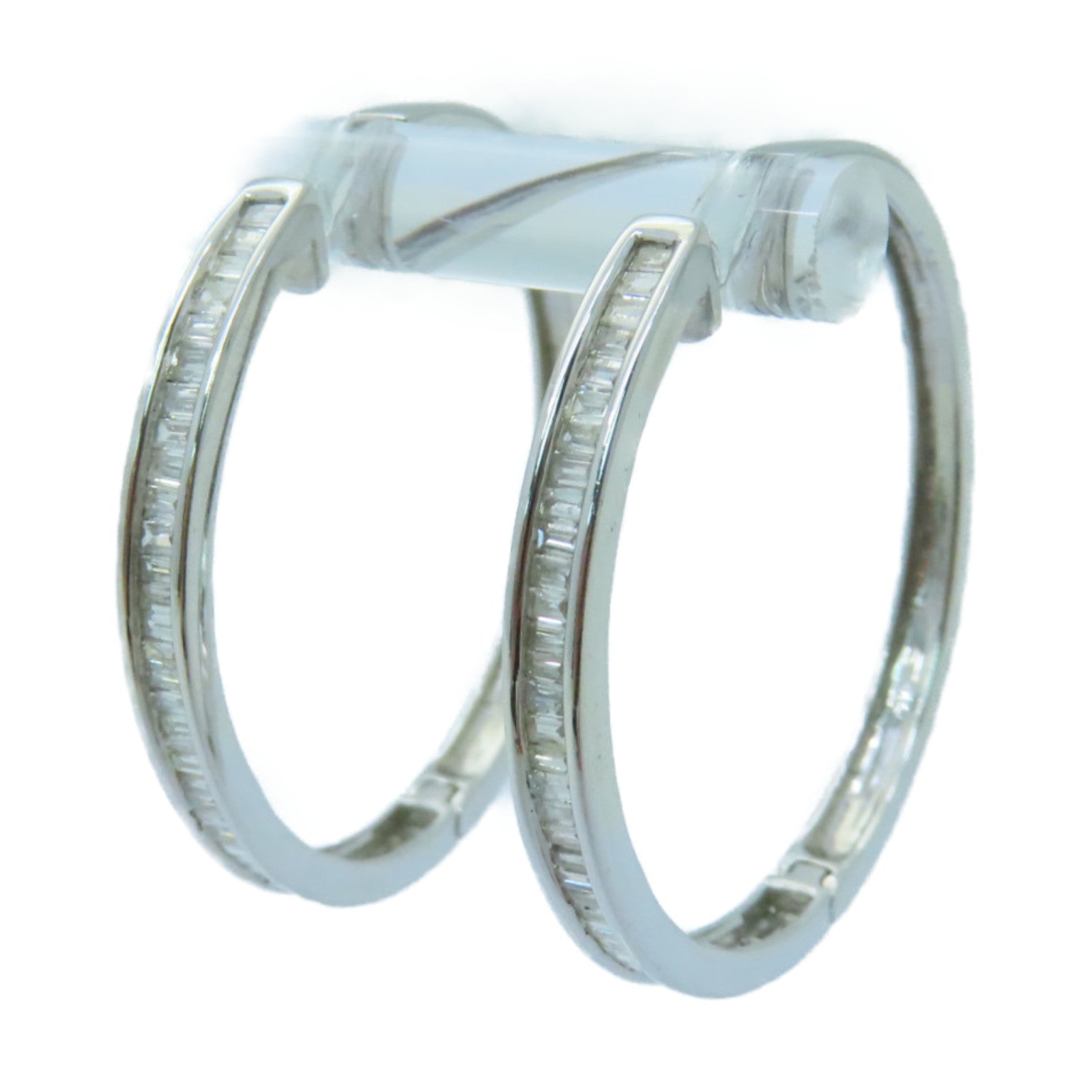 JEWELRY 18K White Gold Diamond Earrings Diamond Earrings