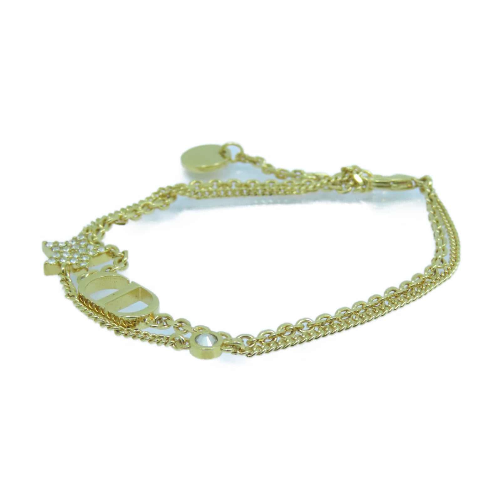 Dior 金属Petit CD Double Bracelet手链金色