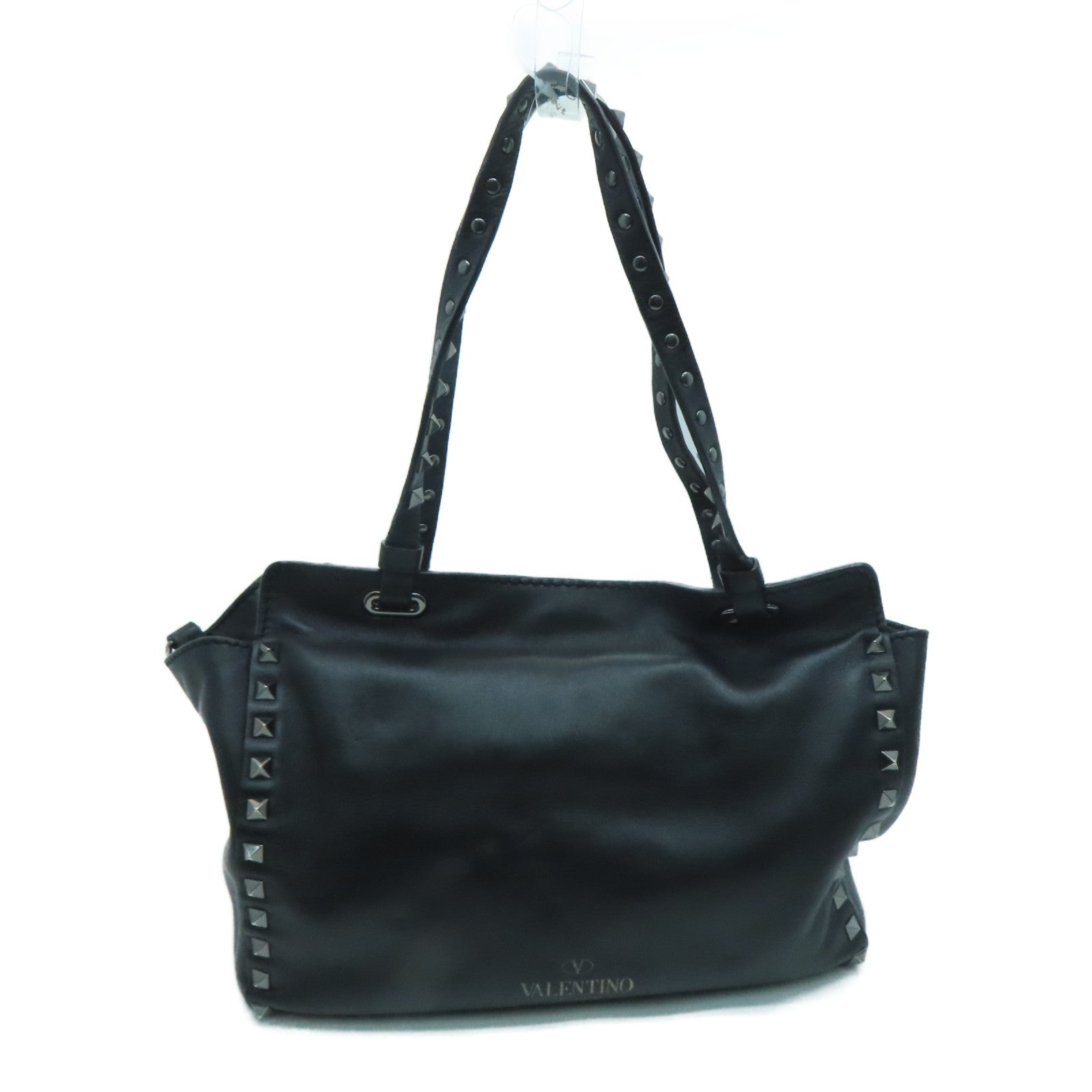 Valentino 牛皮皮革Shoulder Bag手挽肩背两用袋黑色