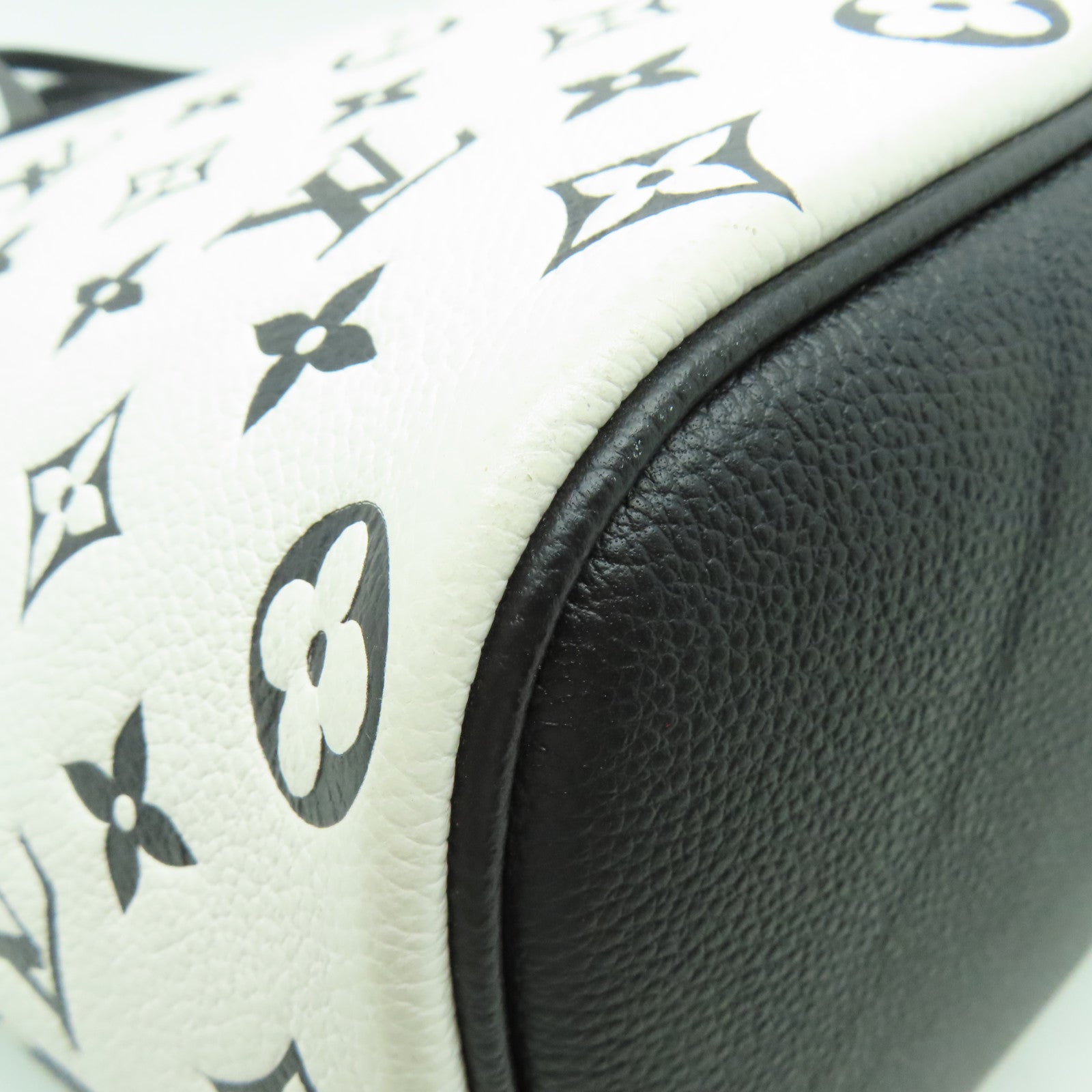 LOUIS VUITTON Monogram Empreinte Neverfull MM金扣手挽袋黒色/白色/粉紅色