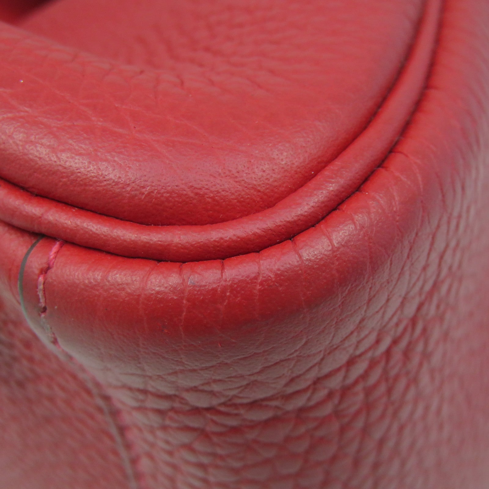 HERMES Clemence皮革 Lindy 26 Shoulder Bag金扣肩背袋Q5紅色