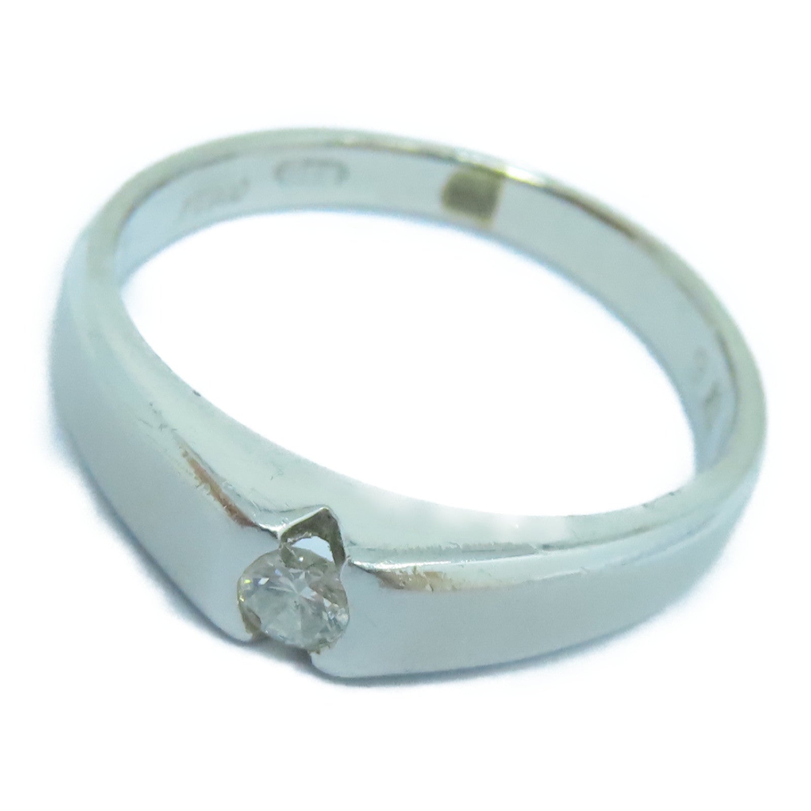 JEWELRY PT900 Platinum Diamond Ring US#5