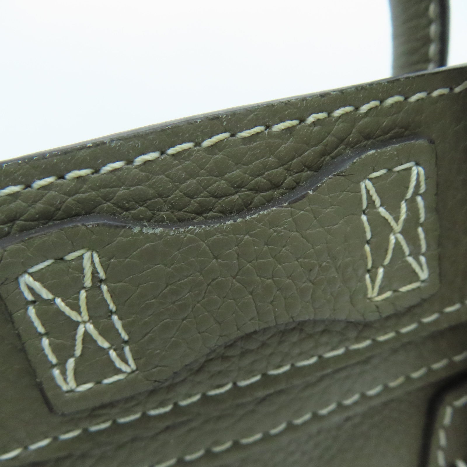 CELINE 【激減優惠】牛皮皮革Nano Luggage銀扣手挽肩背兩用袋灰色