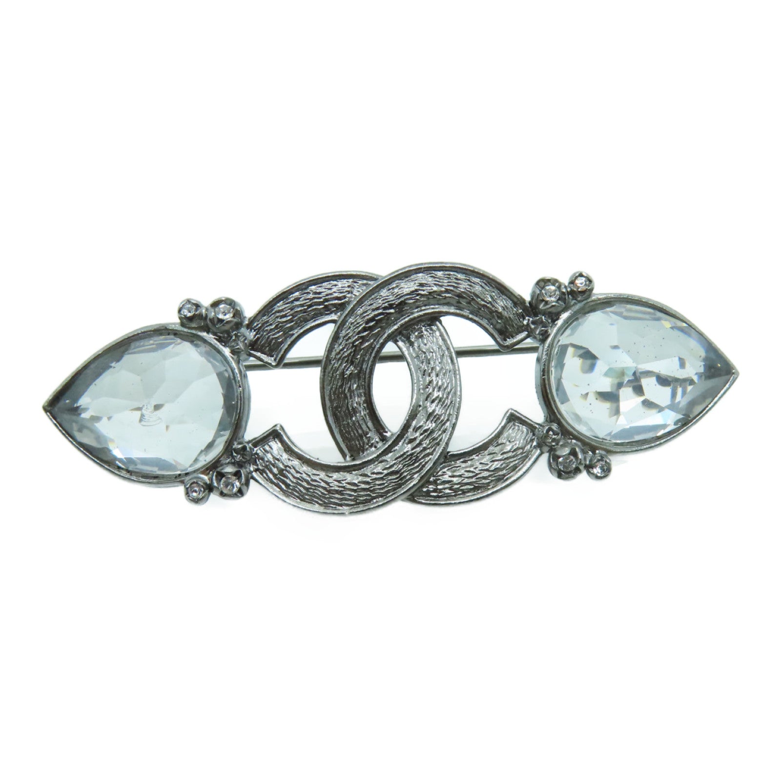 CHANEL 金属Brooch银扣胸针银色