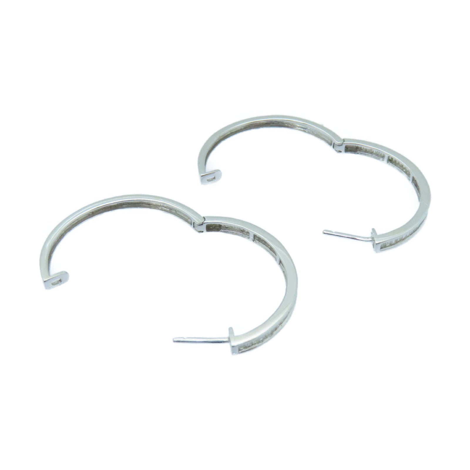 JEWELRY 18K White Gold Diamond Earrings Diamond Earrings