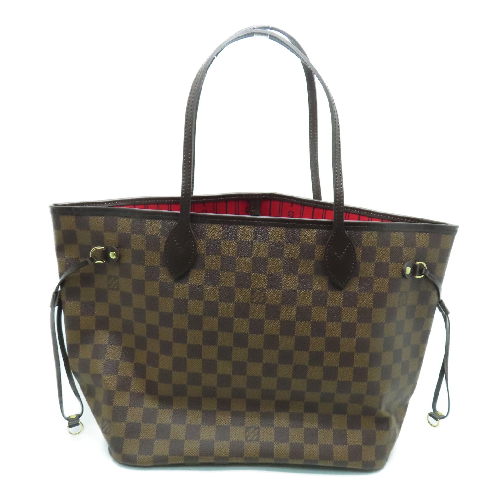 LOUIS VUITTON Damier Neverfull MM手挽袋/肩背袋啡色