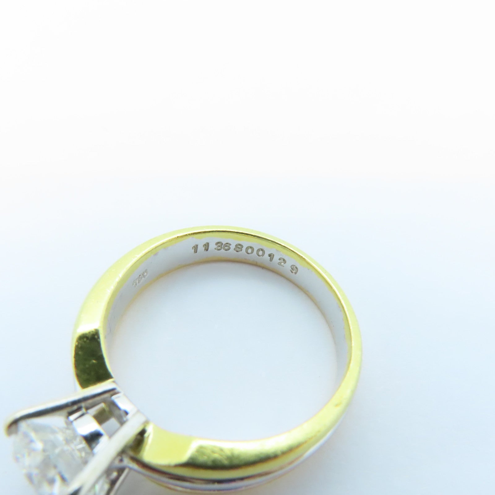 JEWELRY 18K White Gold Gold/Rose Gold Diamond Ring 2.05ct Diamond Ring US#8.5