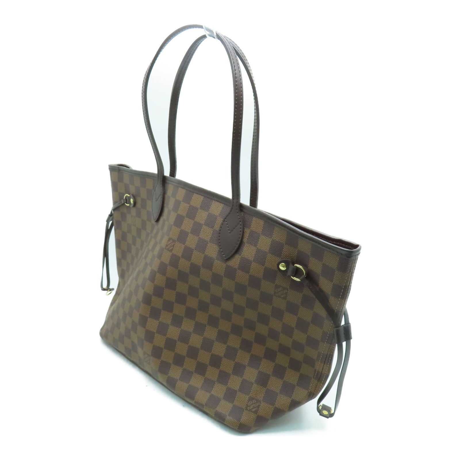 LOUIS VUITTON Damier Neverfull MM手挽袋/肩背袋啡色
