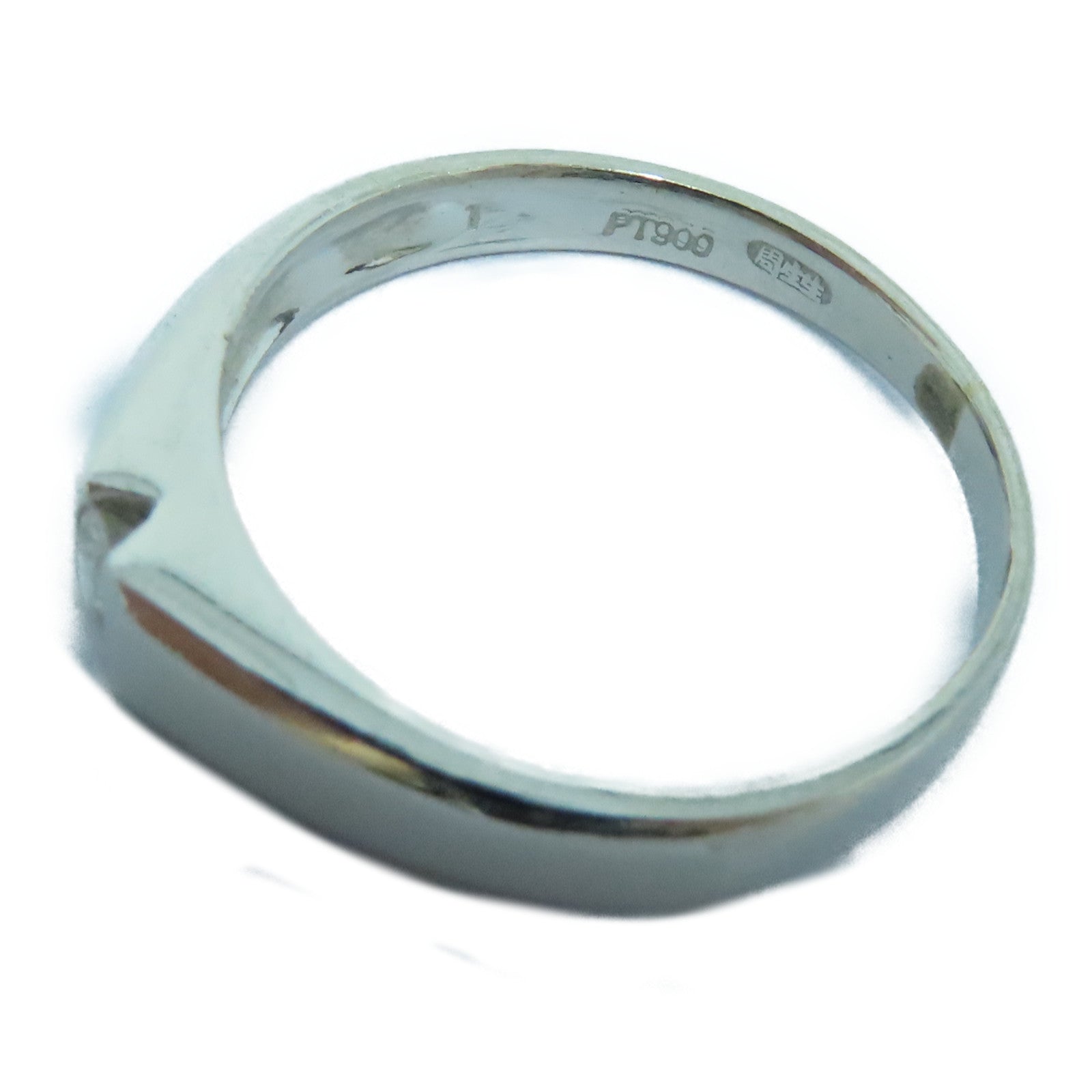 JEWELRY PT900 Platinum Diamond Ring US#5