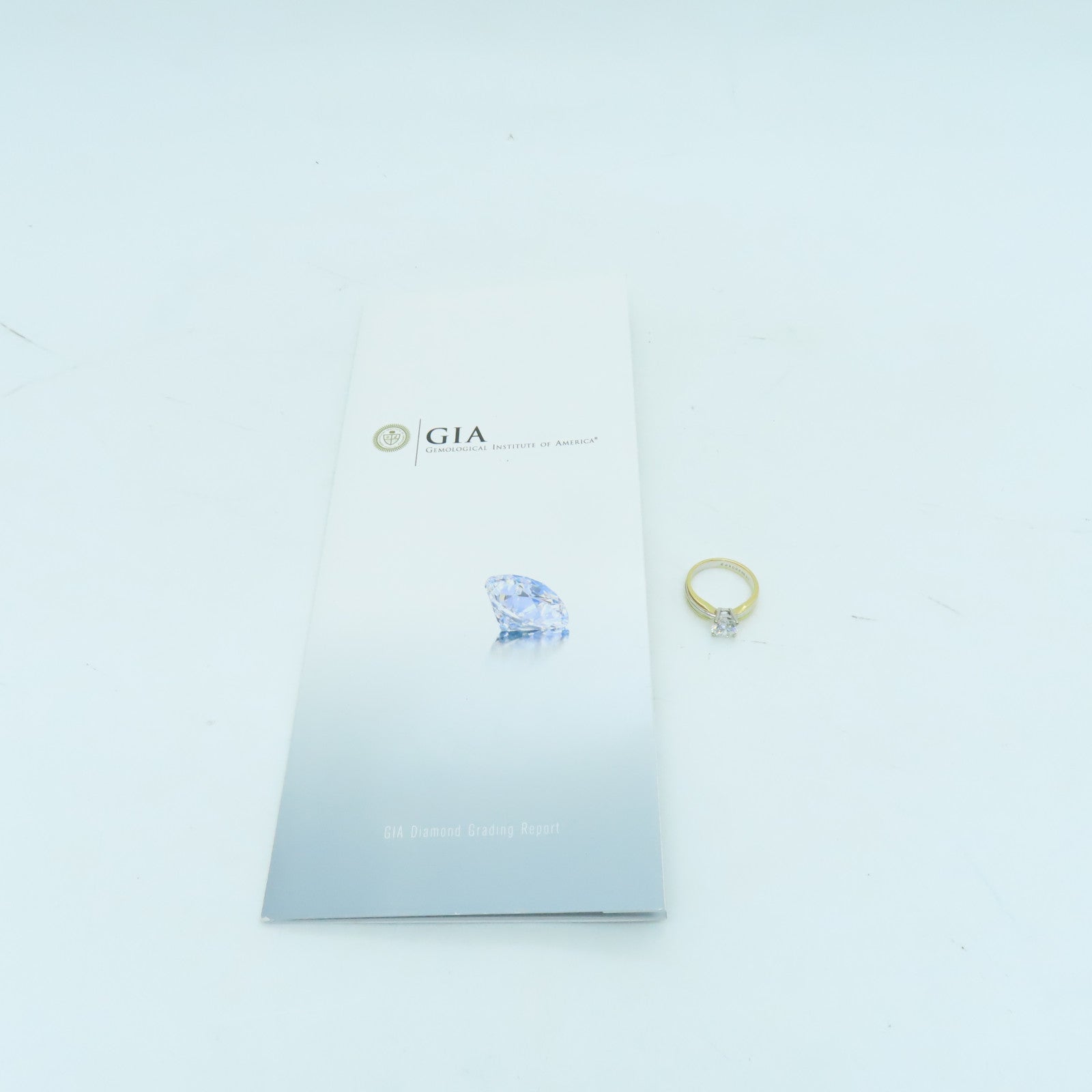 JEWELRY 18K White Gold Gold/Rose Gold Diamond Ring 2.05ct Diamond Ring US#8.5