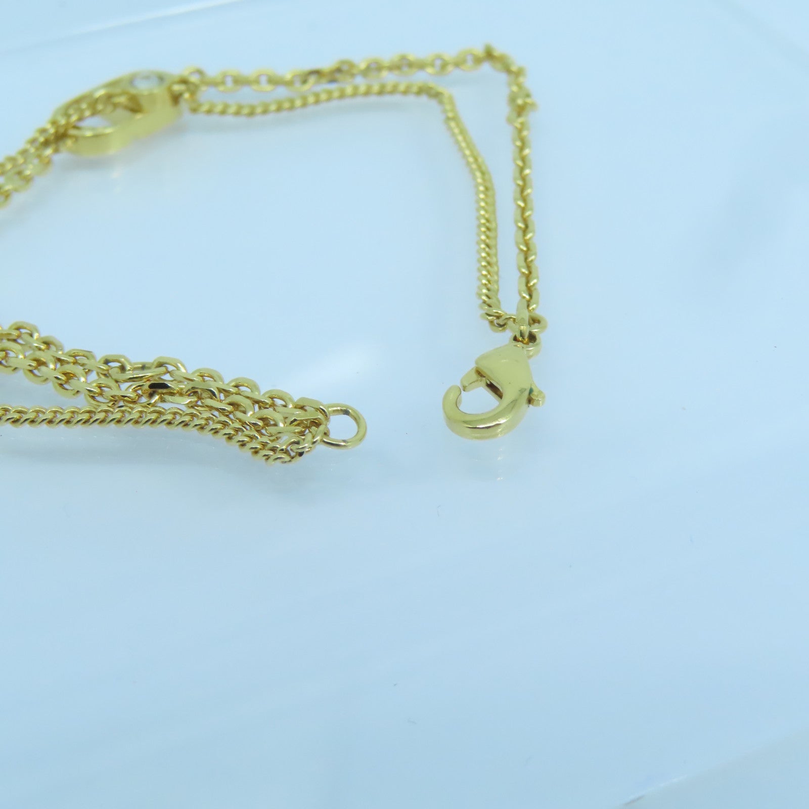 Dior 金属Petit CD Double Bracelet手链金色