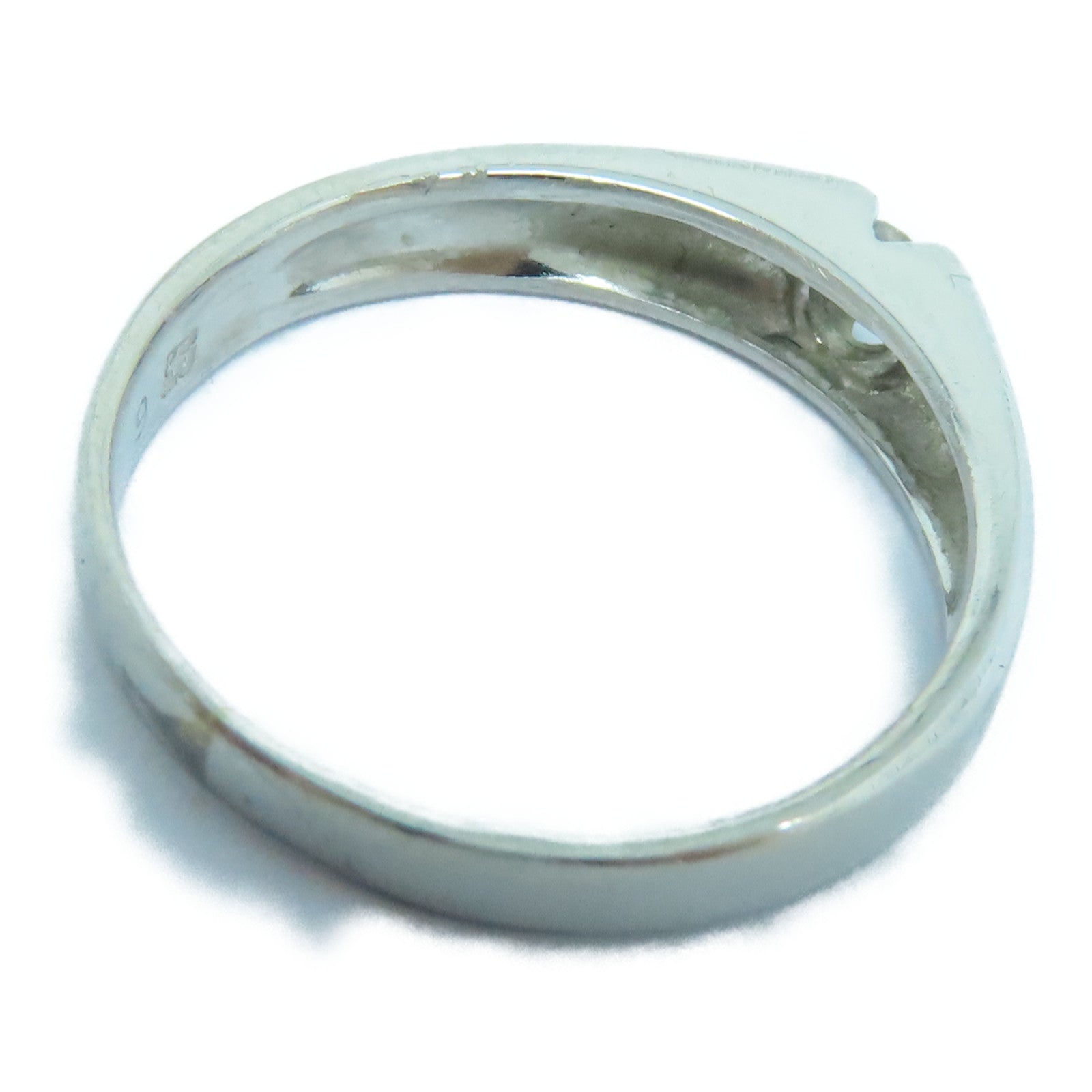 JEWELRY PT900 Platinum Diamond Ring US#5