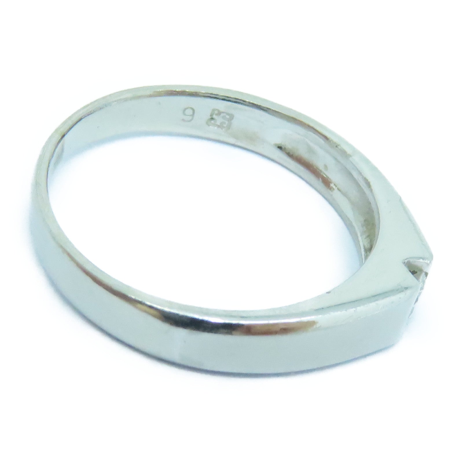 JEWELRY PT900 Platinum Diamond Ring US#5