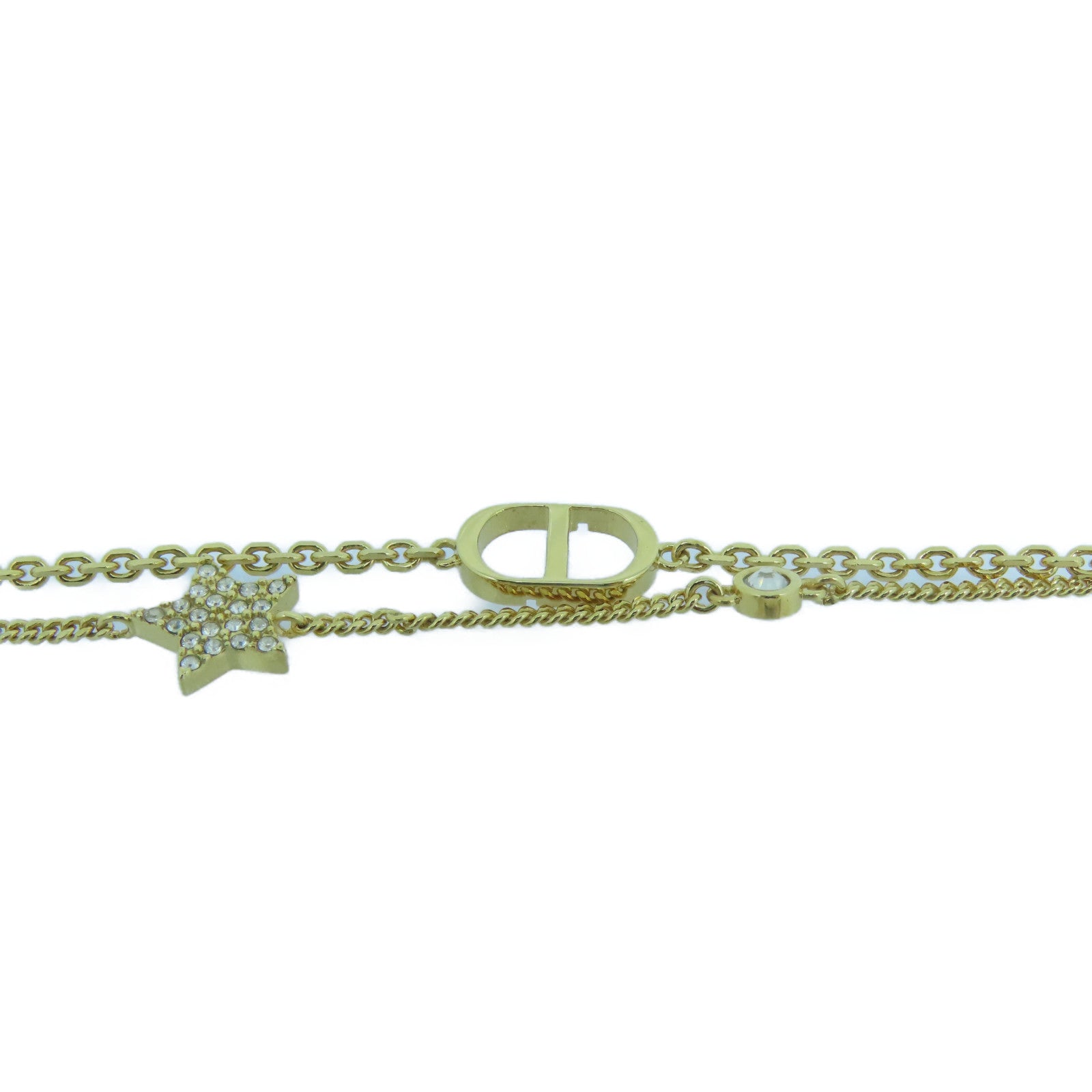 Dior 金属Petit CD Double Bracelet手链金色