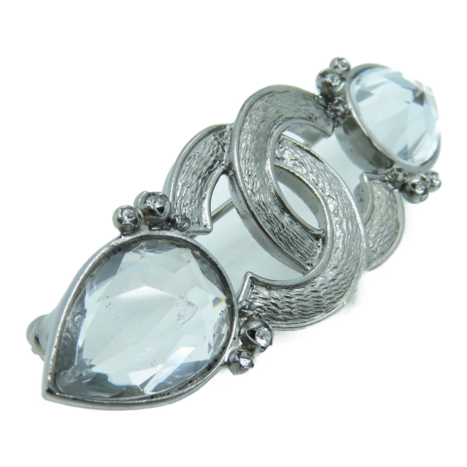 CHANEL 金属Brooch银扣胸针银色
