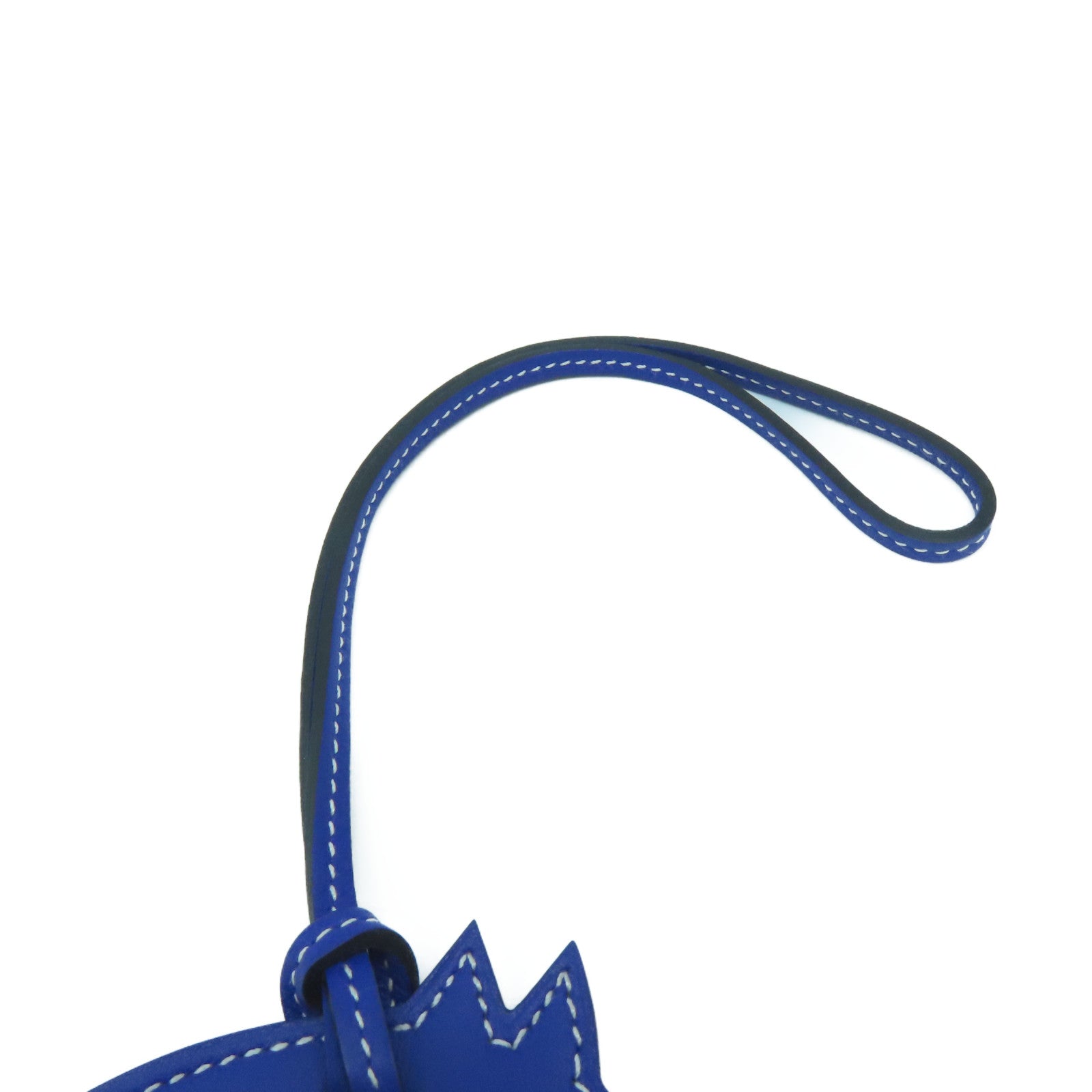 HERMES Swift皮革Horse Charm掛飾電光藍色