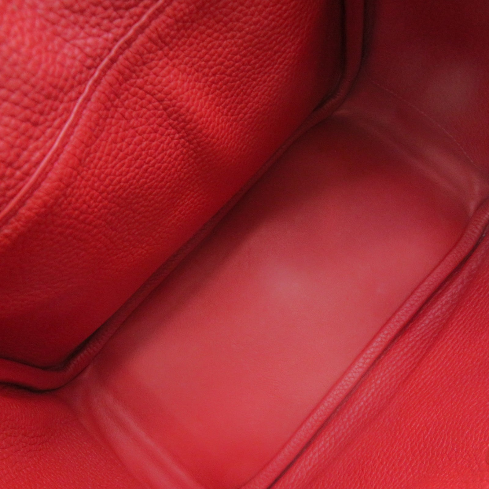 HERMES Clemence皮革 Lindy 26 Shoulder Bag金扣肩背袋Q5紅色